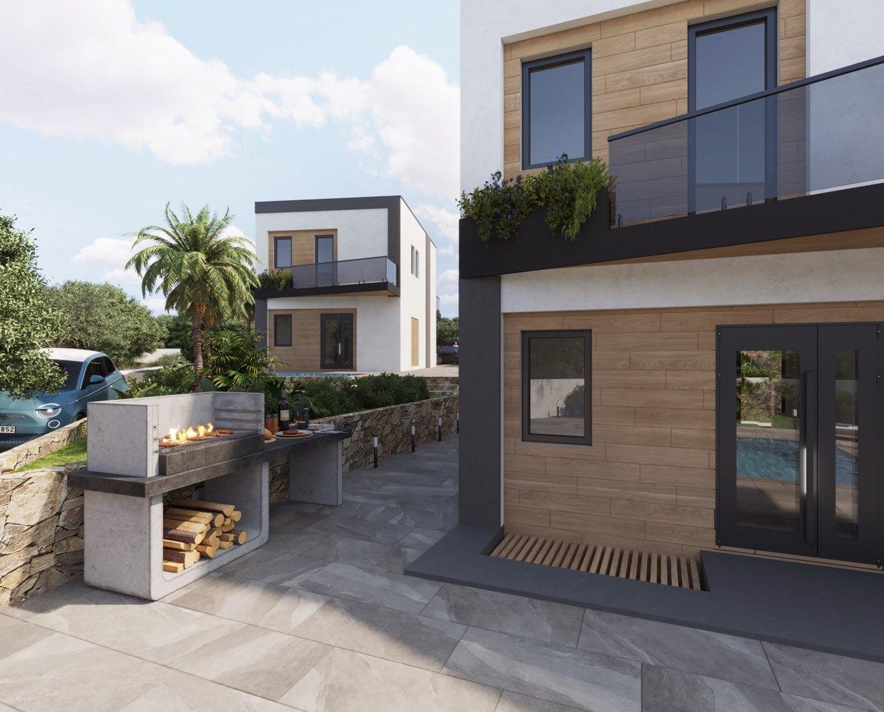 Villa de Obra Nueva en Finestrat con Piscina Privada — 3 Dorm.