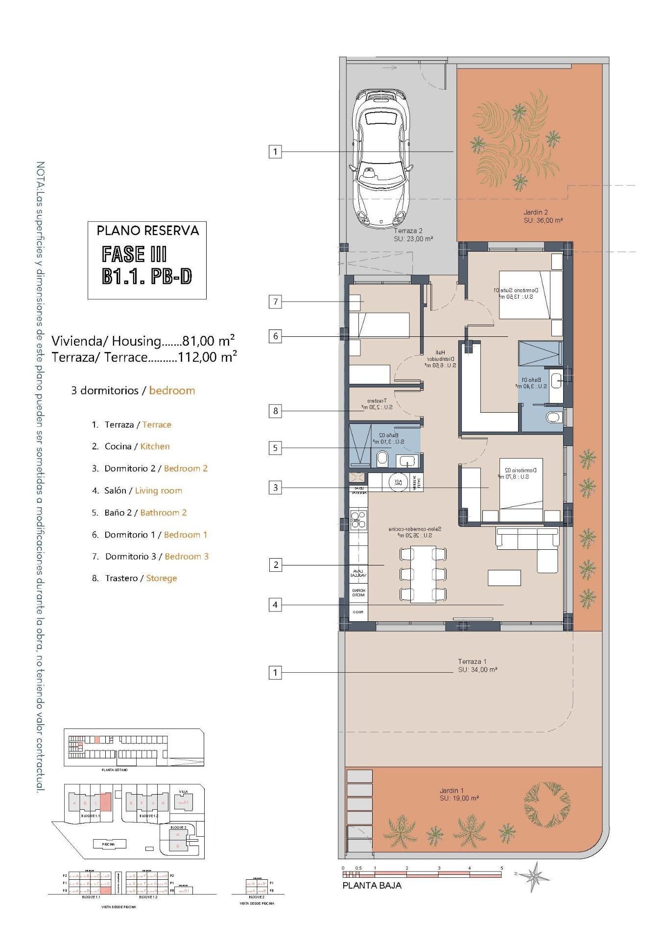 Apartamento Obra Nueva con Piscina Privada en Los Alcázares — 3 Dorm.