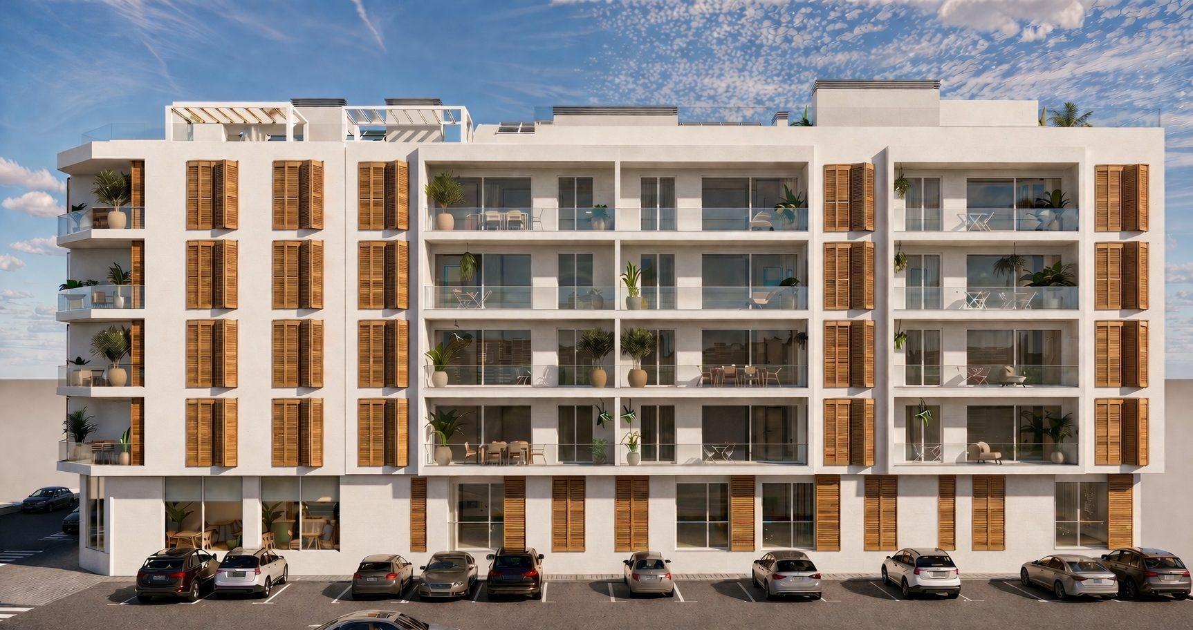 Estudio con Piscina Privada en San Pedro del Pinatar — Obra Nueva