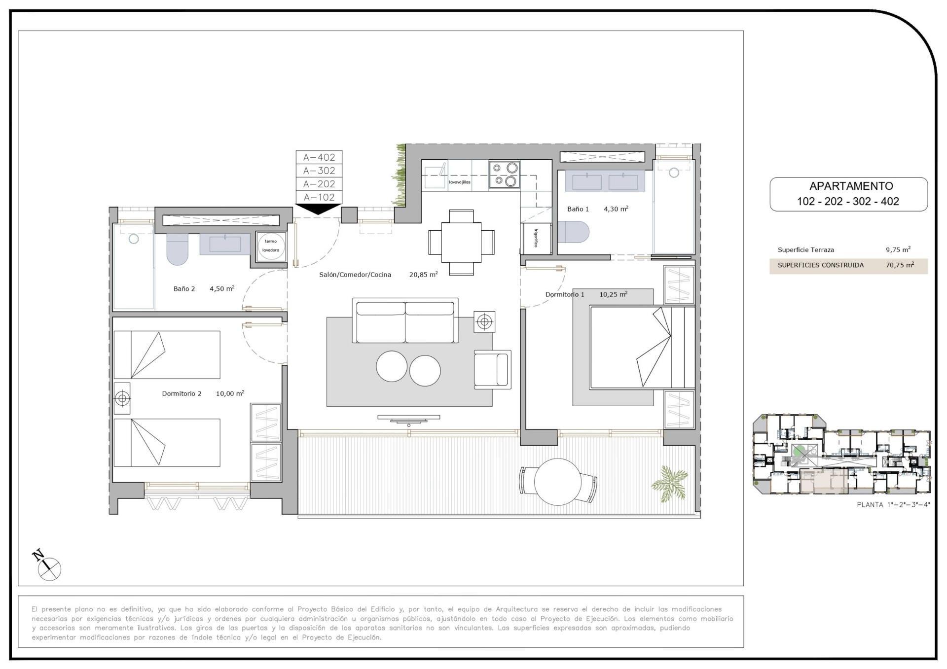 Apartamento Obra Nueva en San Pedro del Pinatar con Piscina Privada