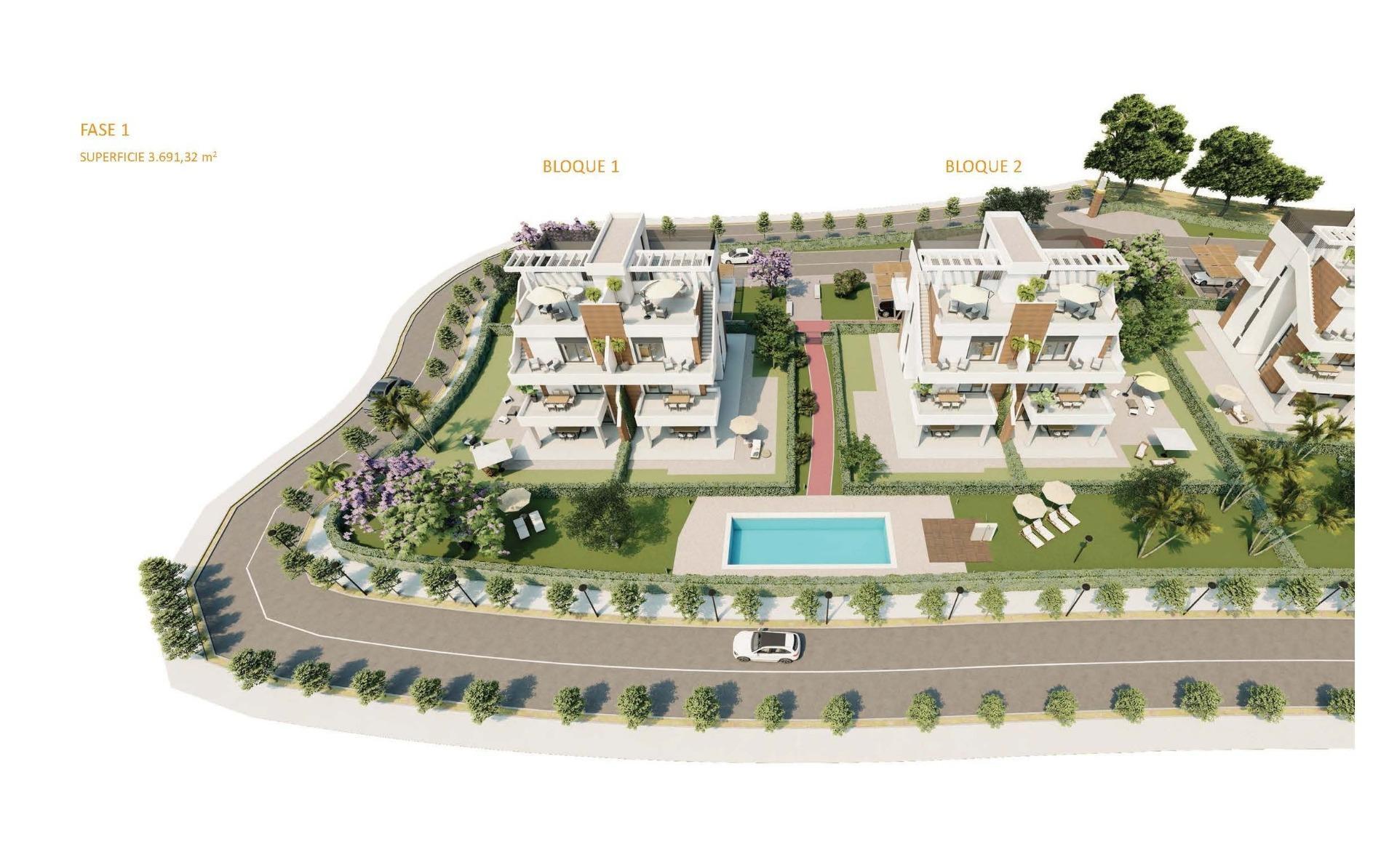 Apartamento Obra Nueva con Piscina Privada en Fuente Álamo Golf