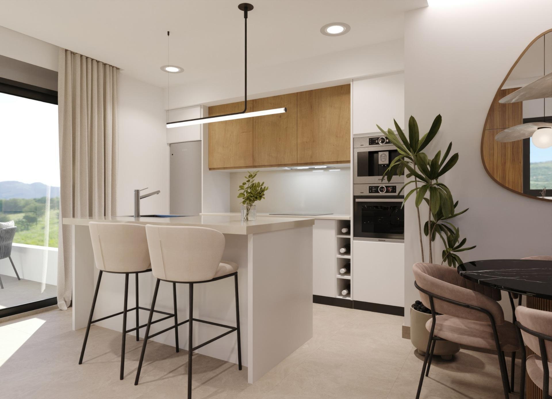Apartamento Obra Nueva con Piscina Privada en Fuente Álamo Golf