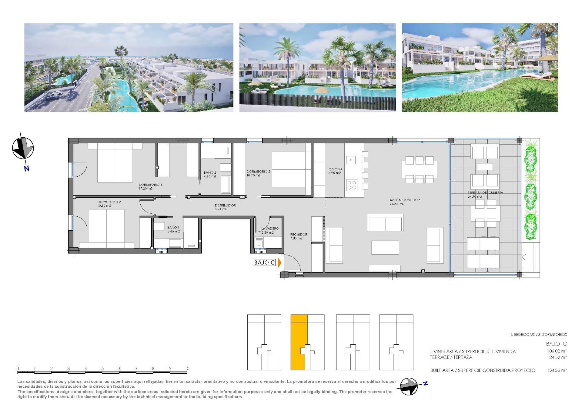 Chalet obra nueva en Cartagena con piscina – 3 dorm