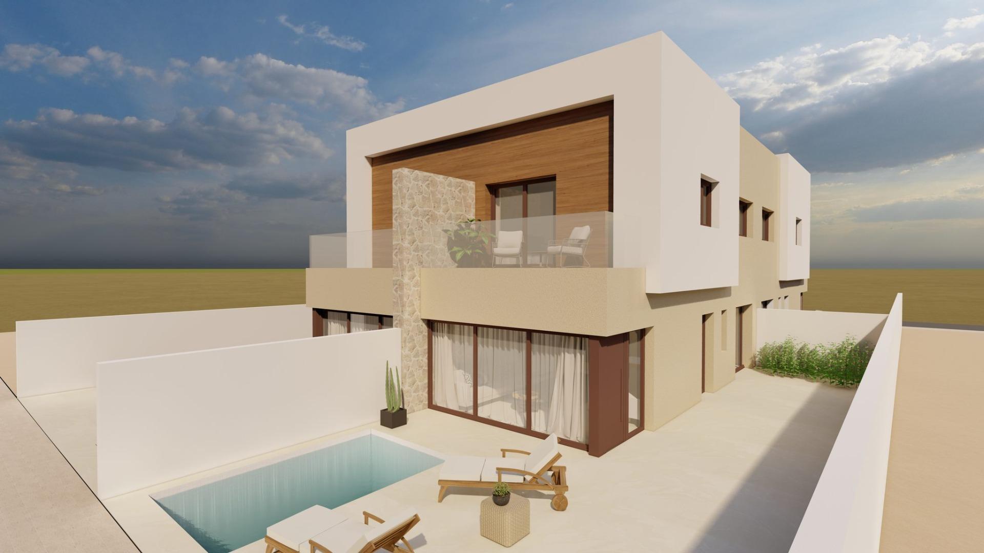 Villa obra nueva San Javier con piscina privada — 3 dorm.