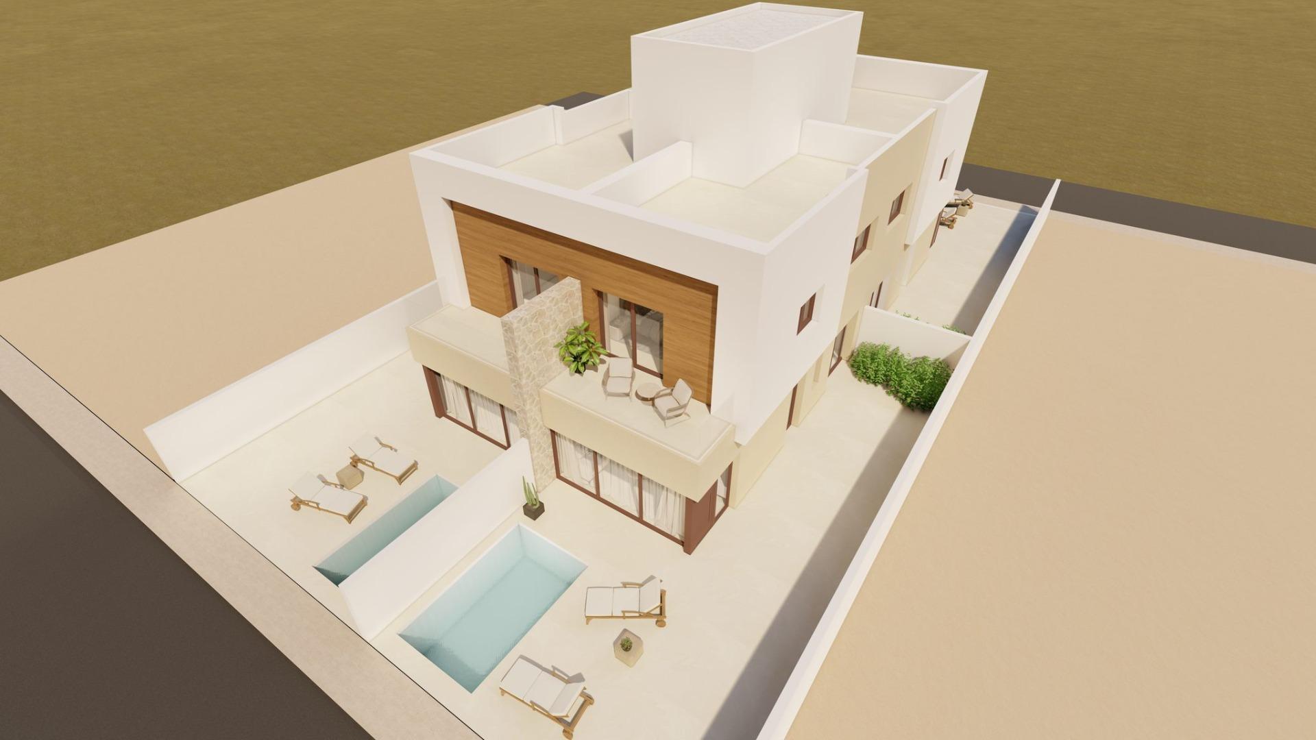 Villa obra nueva San Javier con piscina privada — 3 dorm.
