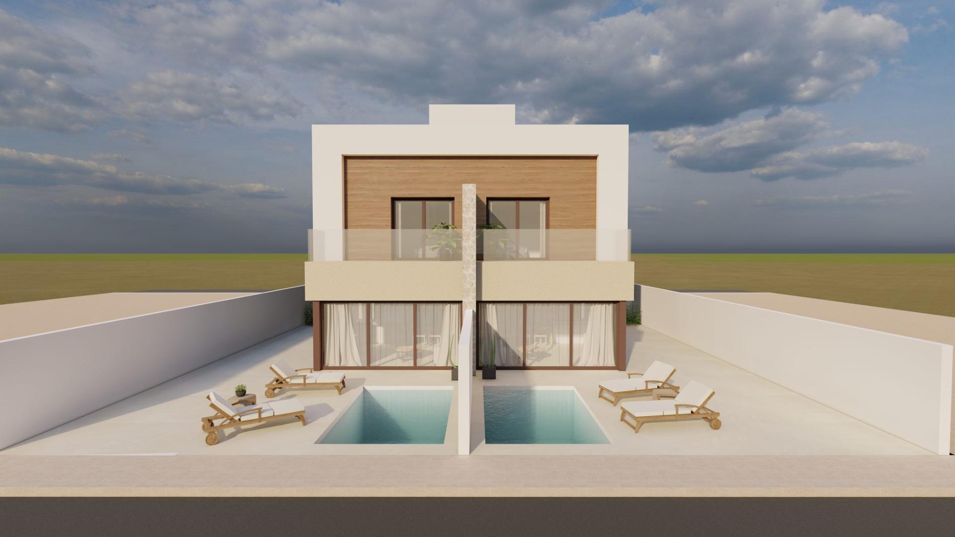 Villa obra nueva San Javier con piscina privada — 3 dorm.
