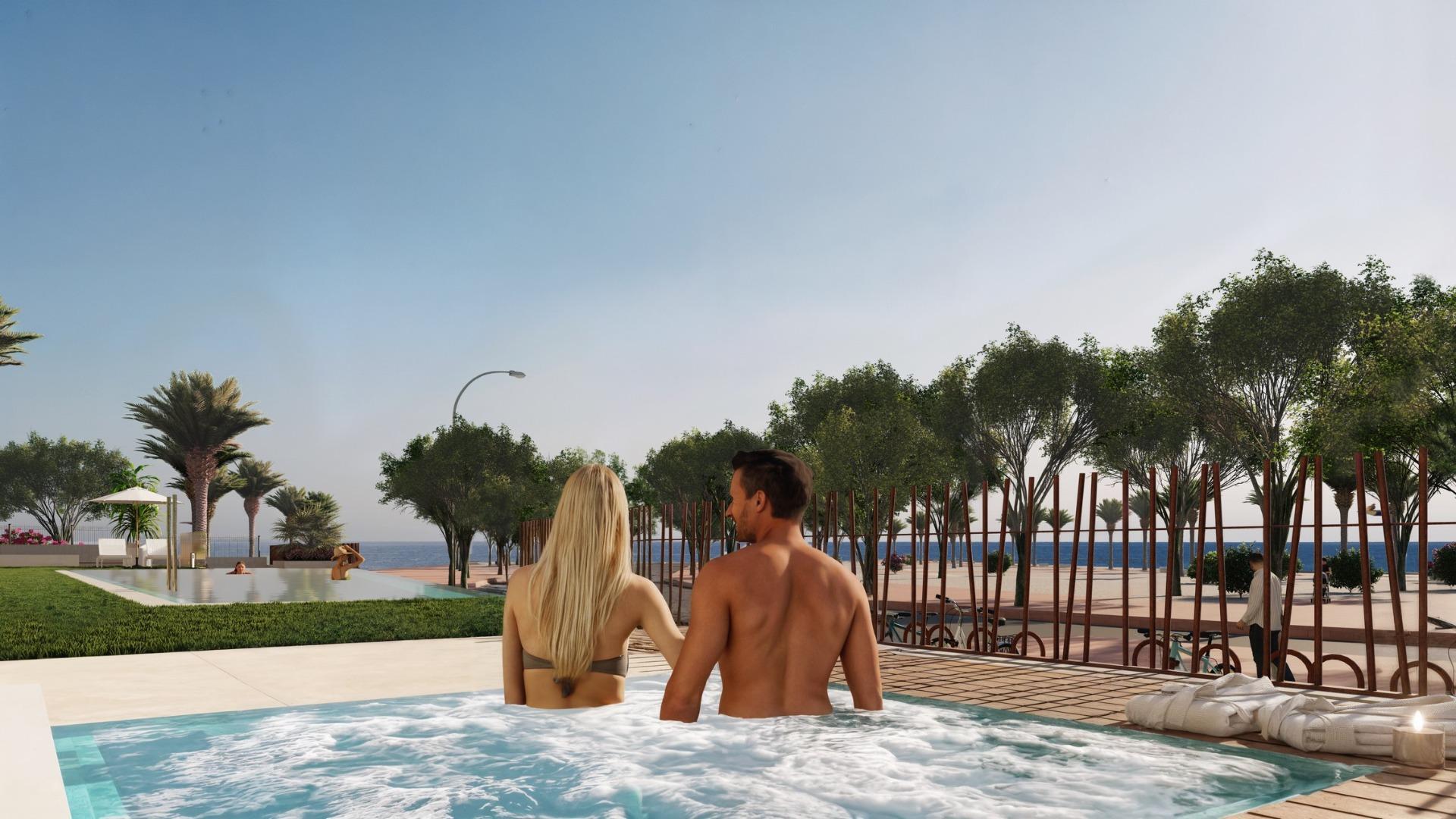 Apartamento Obra Nueva con Piscina Privada en Villajoyosa — Vistas al Mar