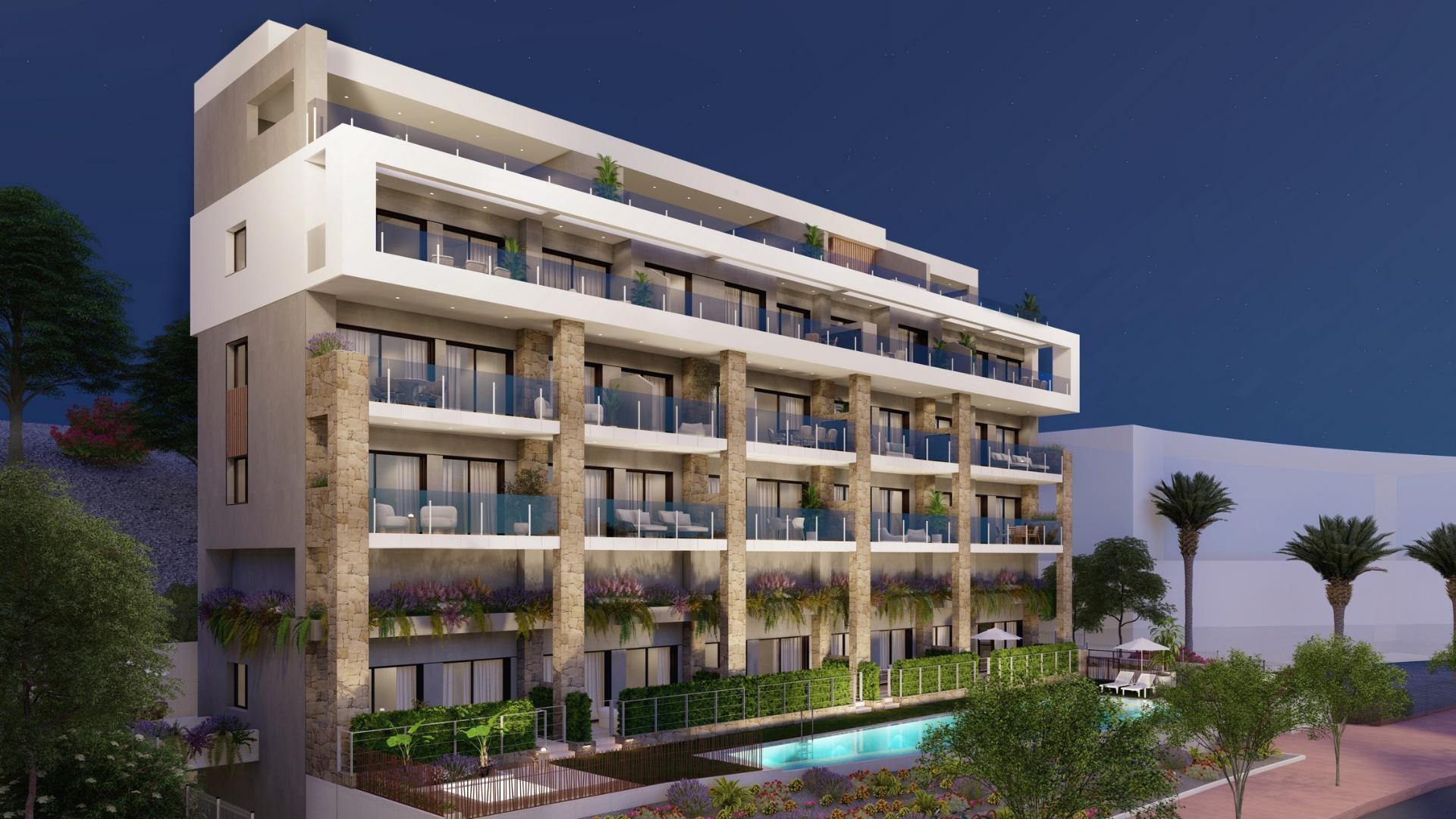 Apartamento Obra Nueva con Piscina Privada en Villajoyosa — Vistas al Mar