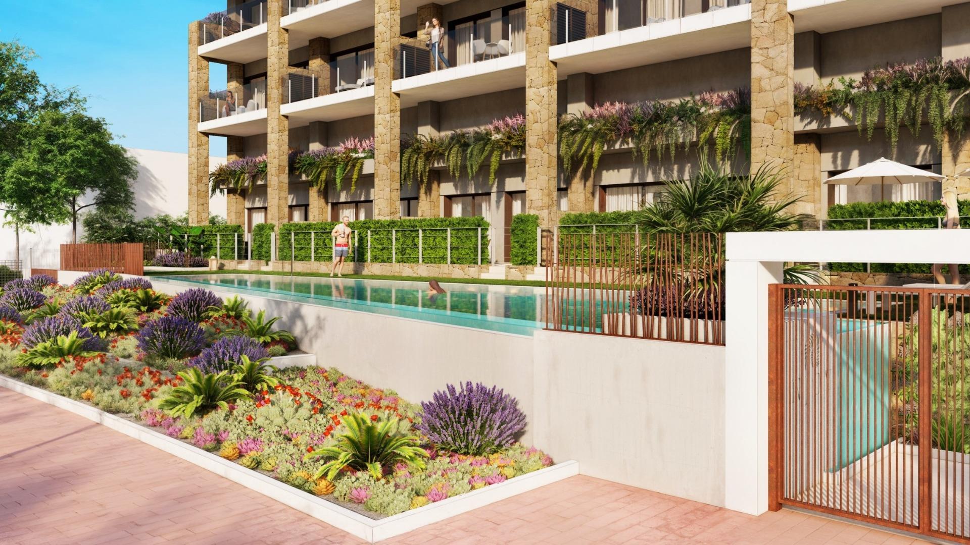 Apartamento Obra Nueva con Piscina Privada en Villajoyosa — Vistas al Mar