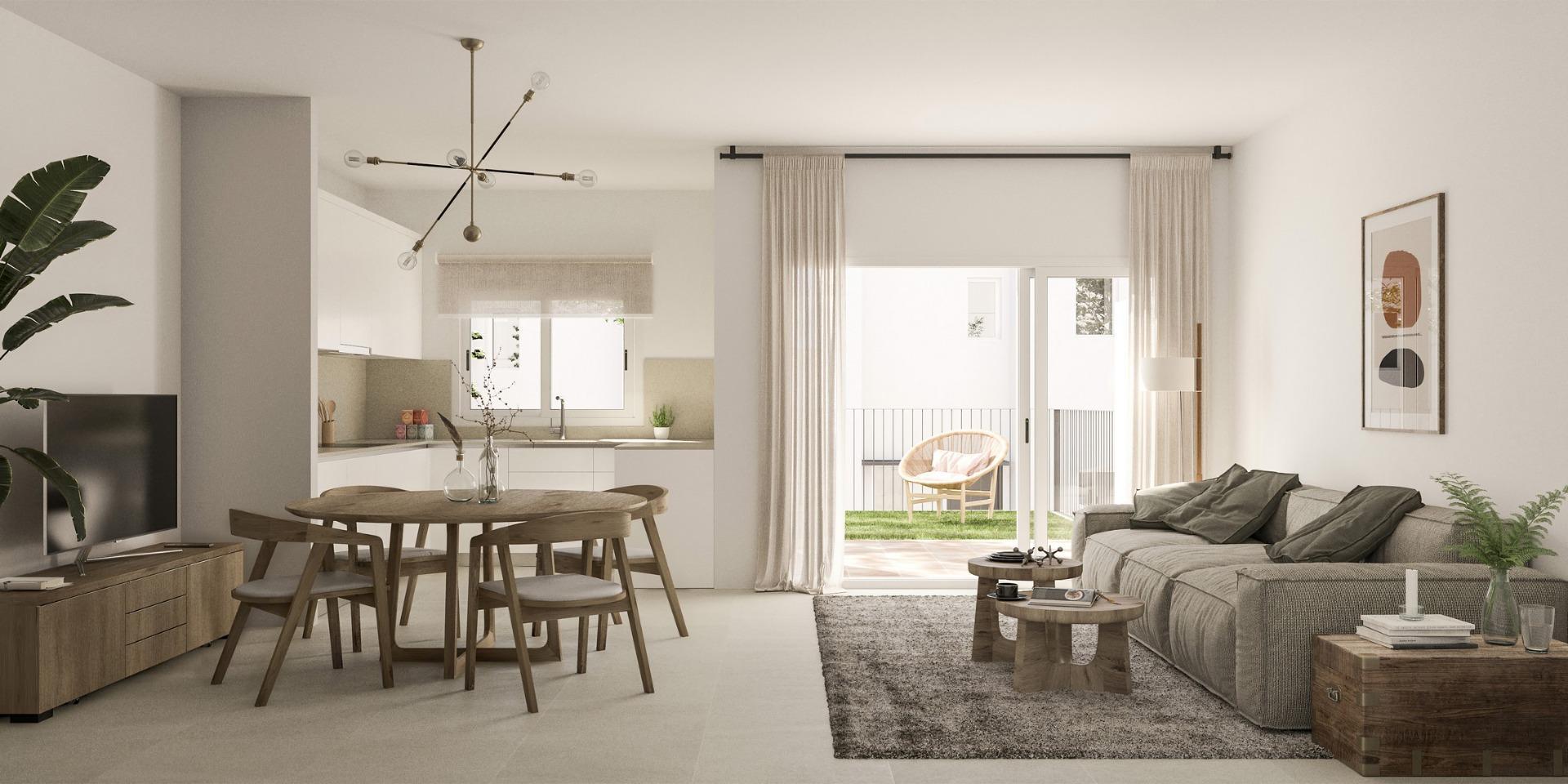 Adosado de obra nueva en Monforte del Cid con piscina privada y vistas al golf
