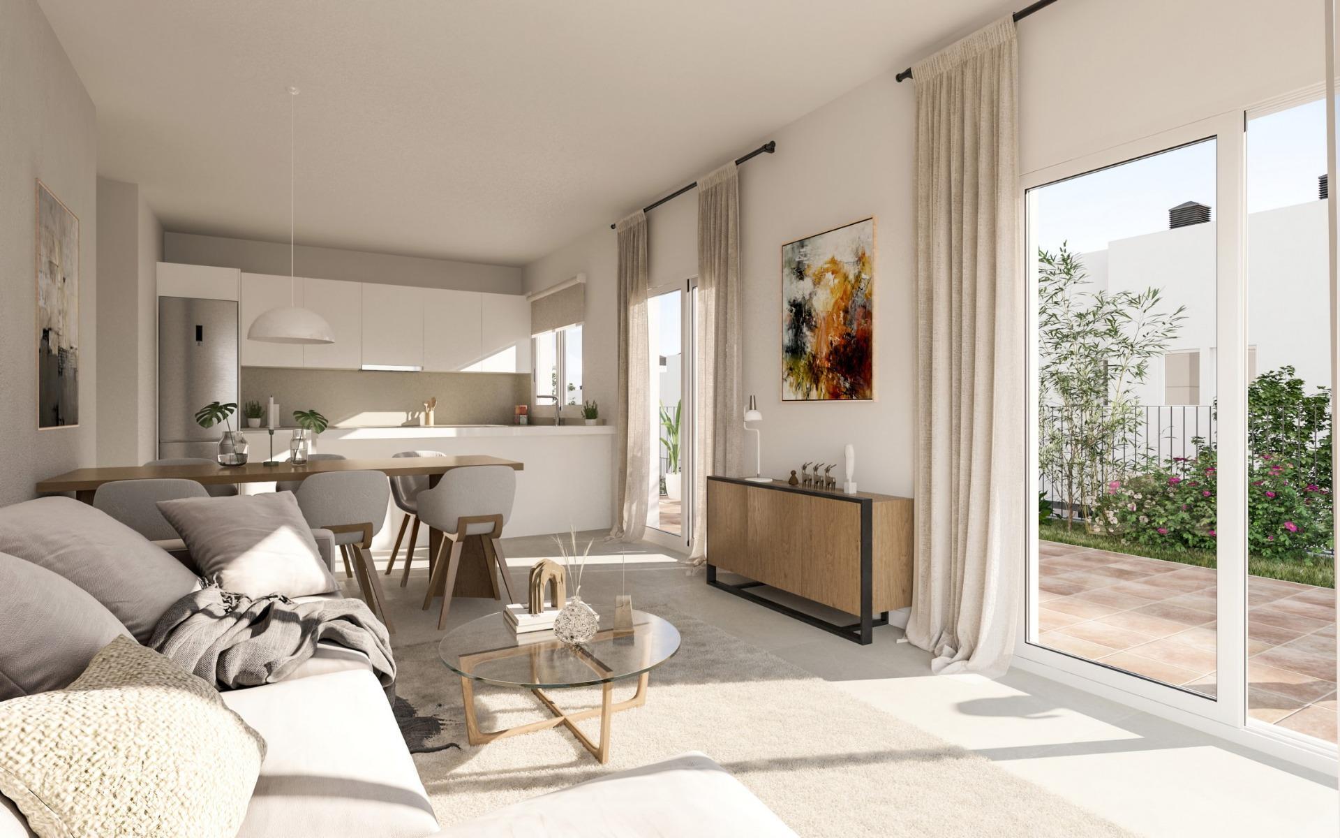 Adosado de obra nueva en Monforte del Cid con piscina privada y vistas al golf