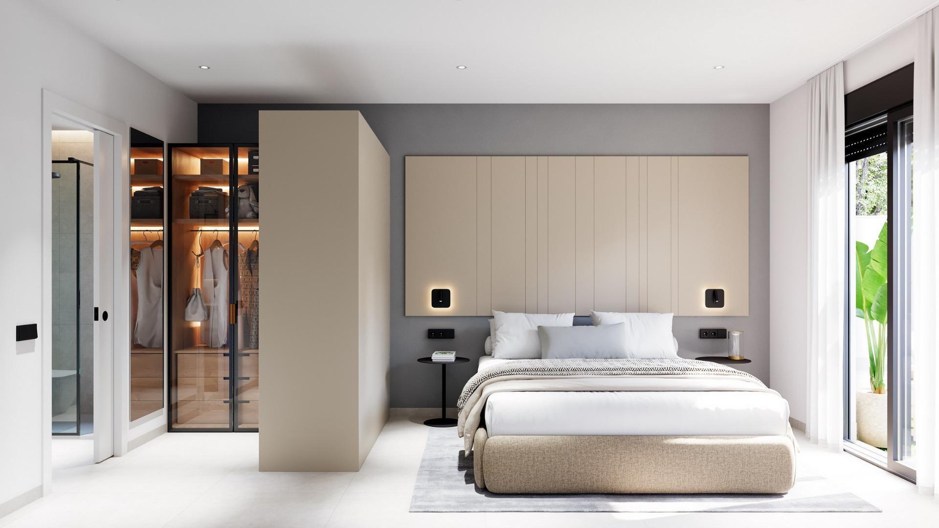 Chalet de obra nueva con piscina privada en Pilar de la Horadada — 3 dorm.