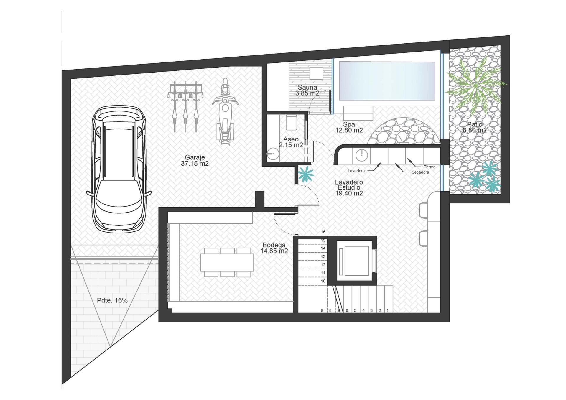 Villa de lujo en primera línea de mar en Cabo de Palos — Piscina y vistas únicas