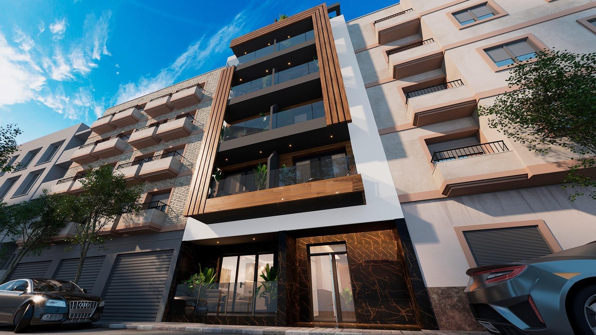 Apartamento de Obra Nueva a 250m de Playa del Cura en Torrevieja — 1 Dorm.