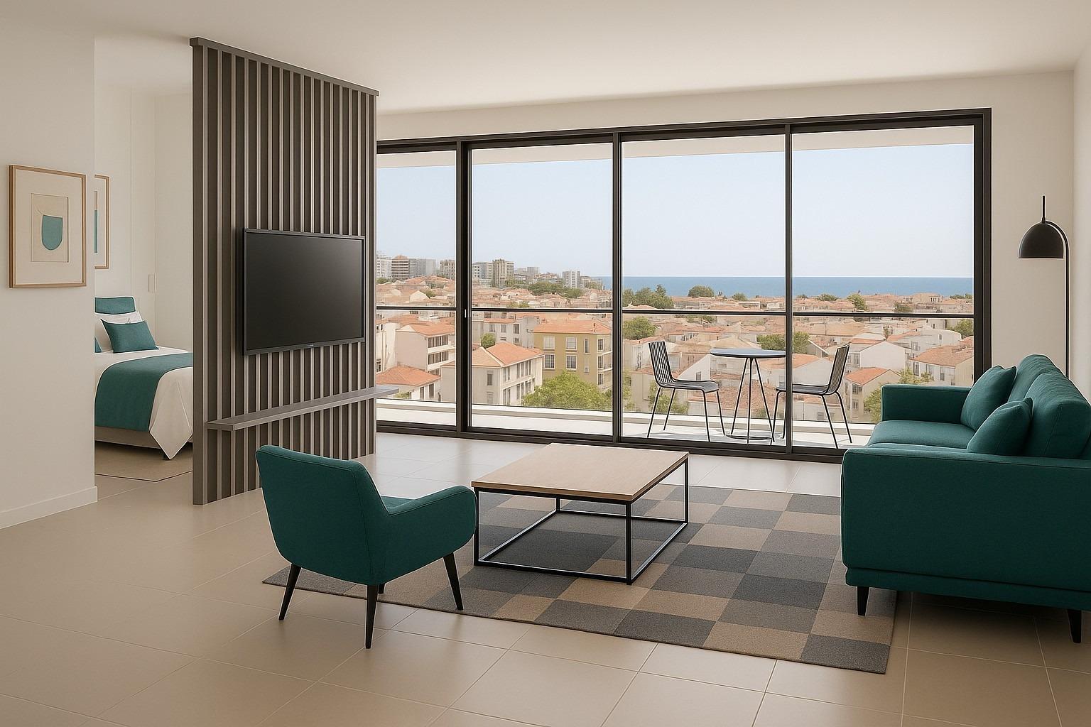Estudio de obra nueva con licencia turística en Lo Pagán — Piscina en azotea