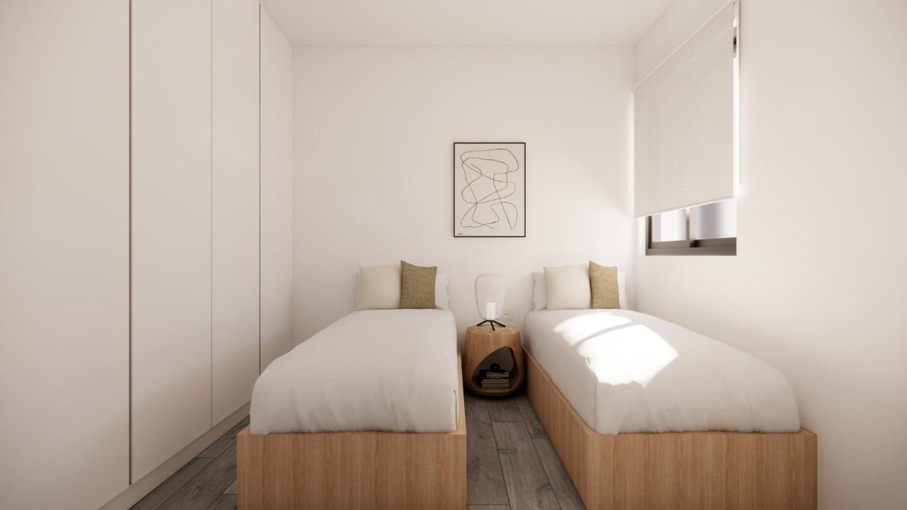 Apartamento de obra nueva a 100m de la playa en Torre de la Horadada — 2 dorm.