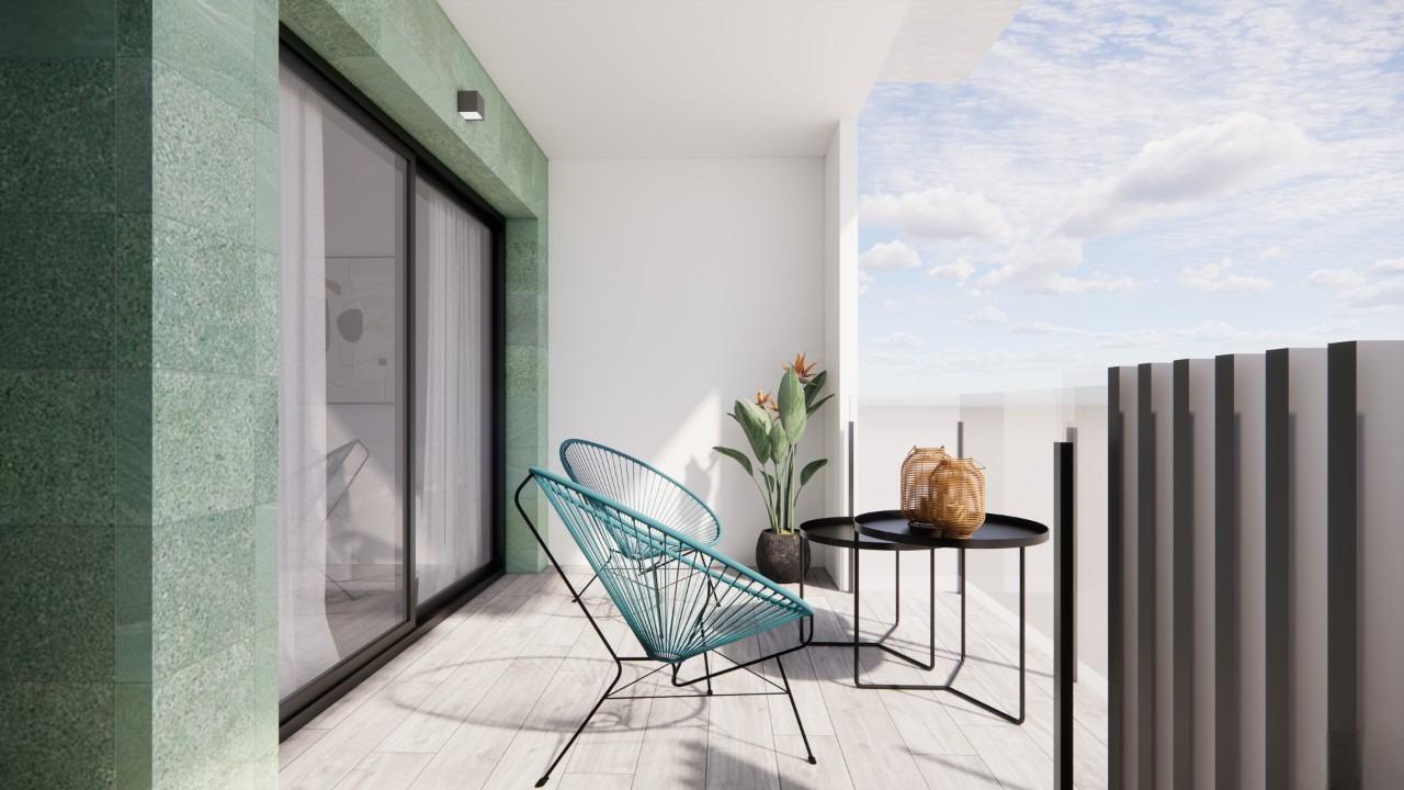 Apartamento de obra nueva a 100m de la playa en Torre de la Horadada — 2 dorm.