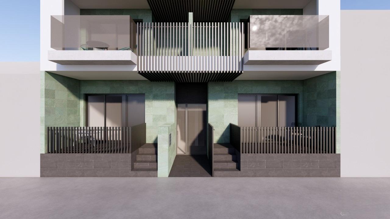 Apartamento a 100m de la playa en Torre de la Horadada — Piscina y 2 dormitorios