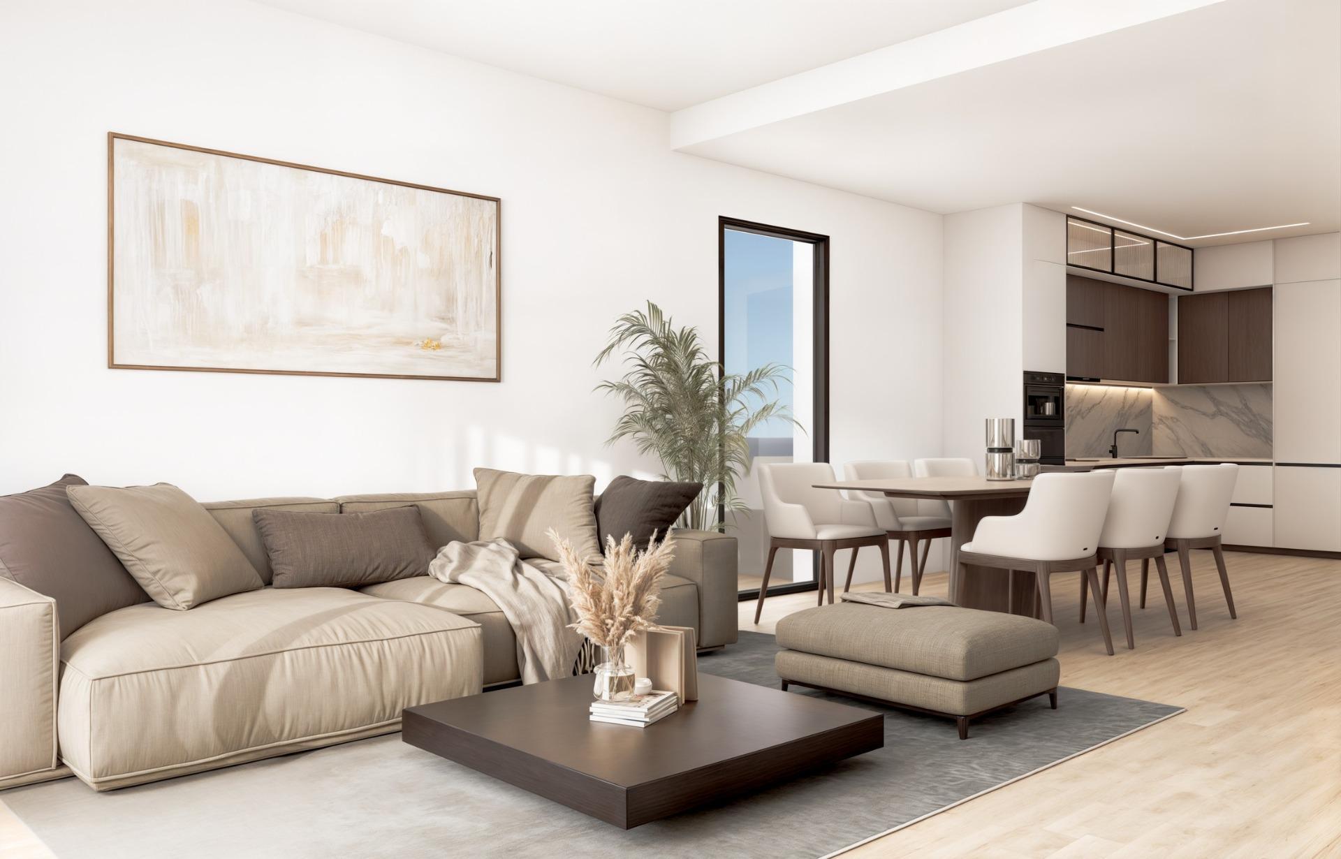 Apartamento de obra nueva con piscina privada y vistas al mar en Finestrat - 2 hab.
