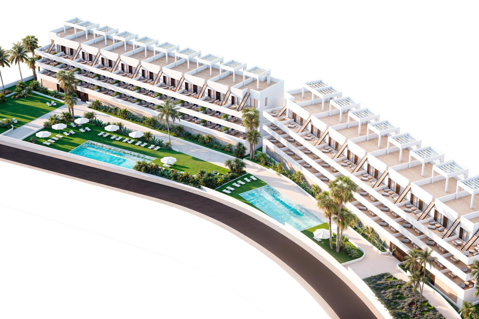 Apartamento de obra nueva con piscina privada y vistas al mar en Finestrat - 2 hab.