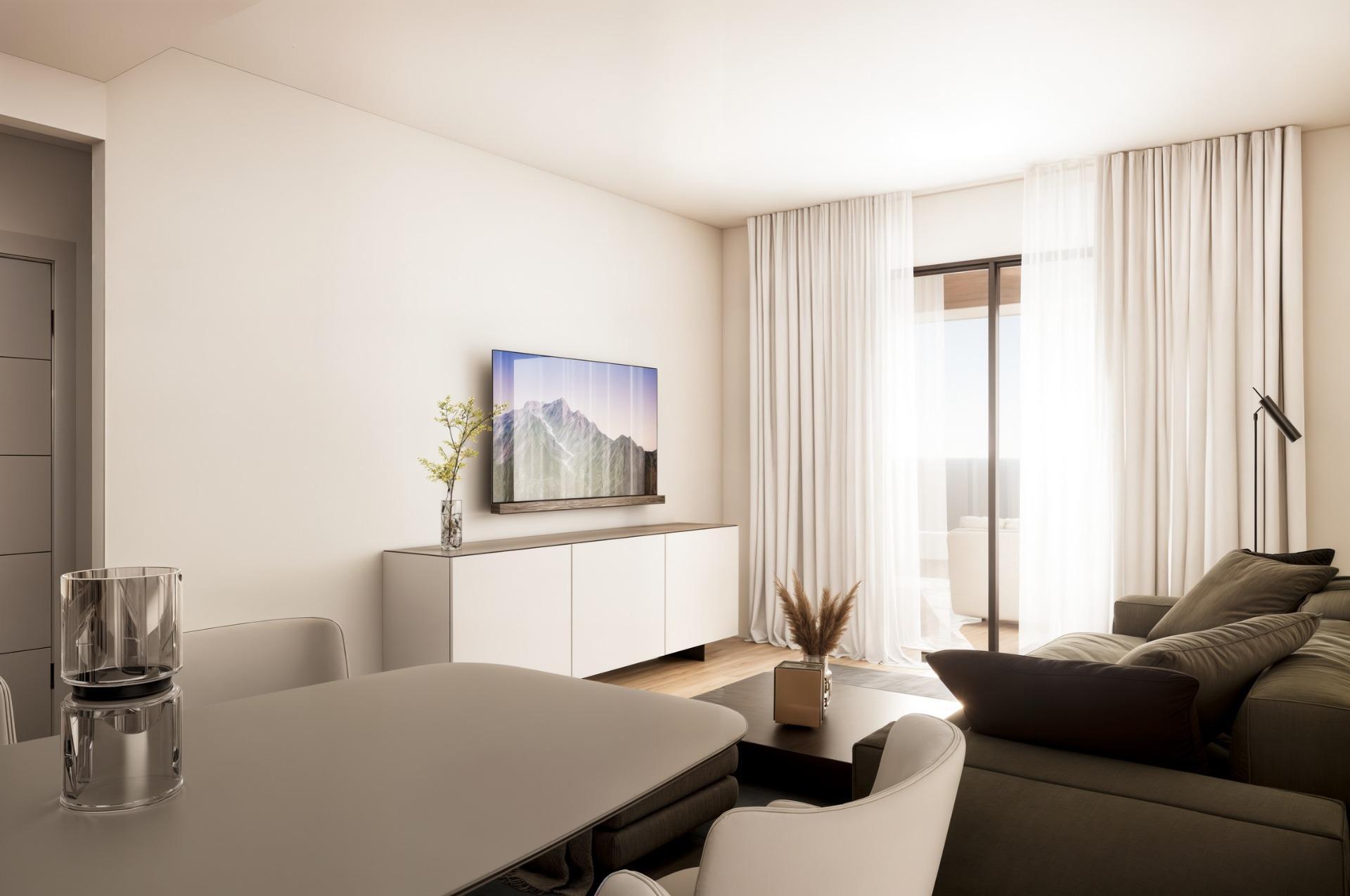 Ático con piscina privada y vistas al skyline de Benidorm en Finestrat