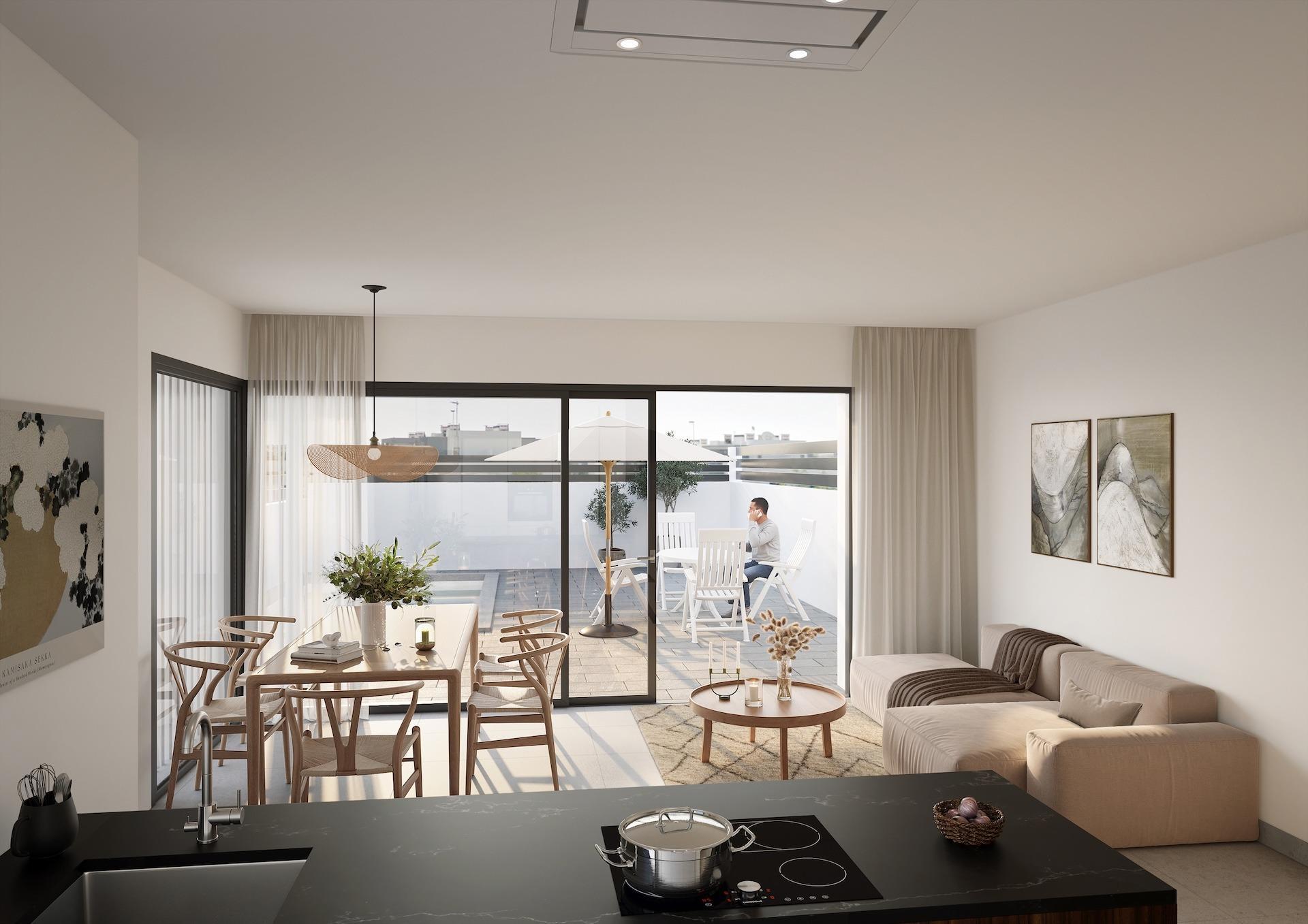 Scandinavian Design Apartment with Private Pool in Torrevieja — 2 Bed, 2 Bath
