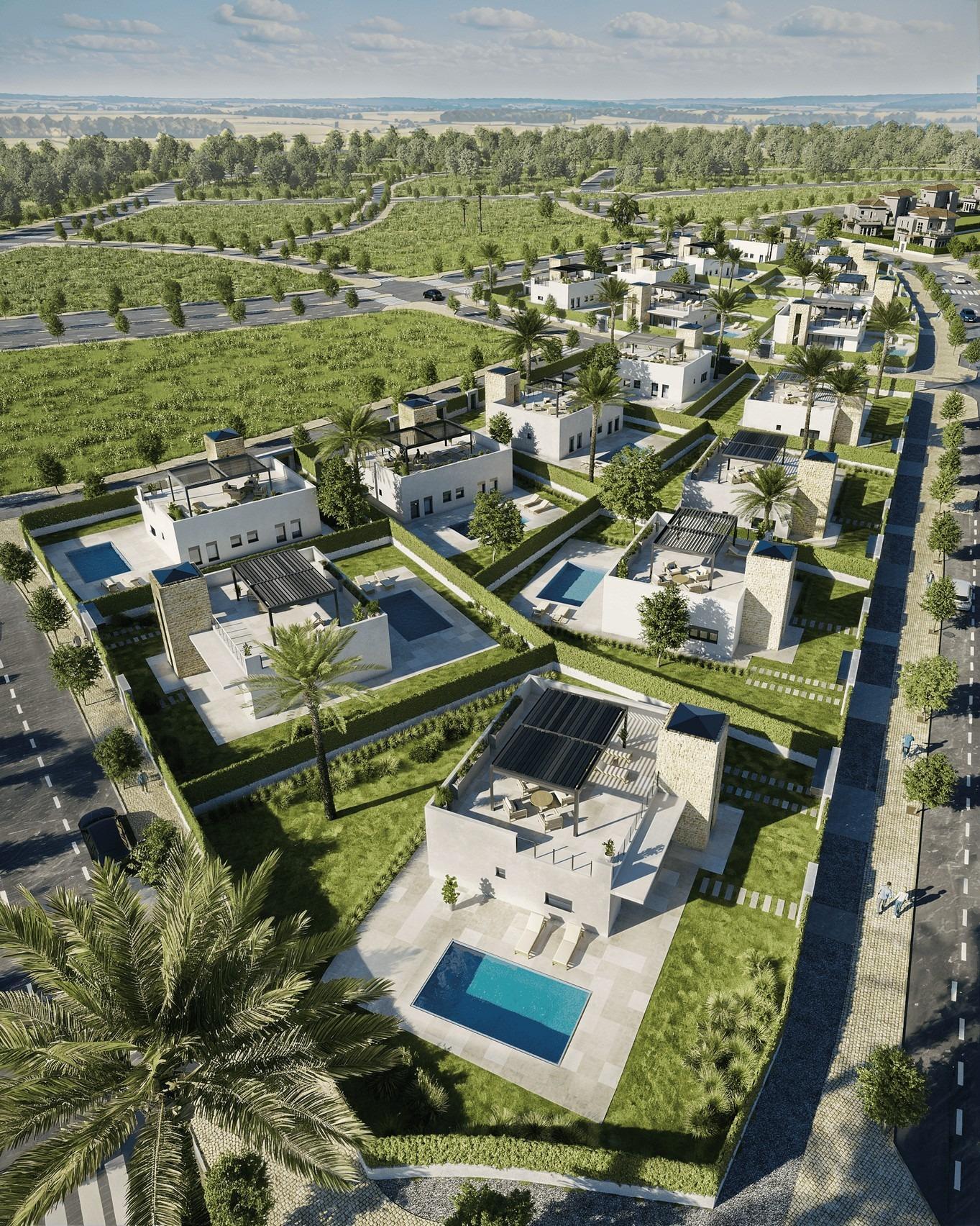 Villa de obra nueva en Lorca con piscina privada y 520 m² de parcela