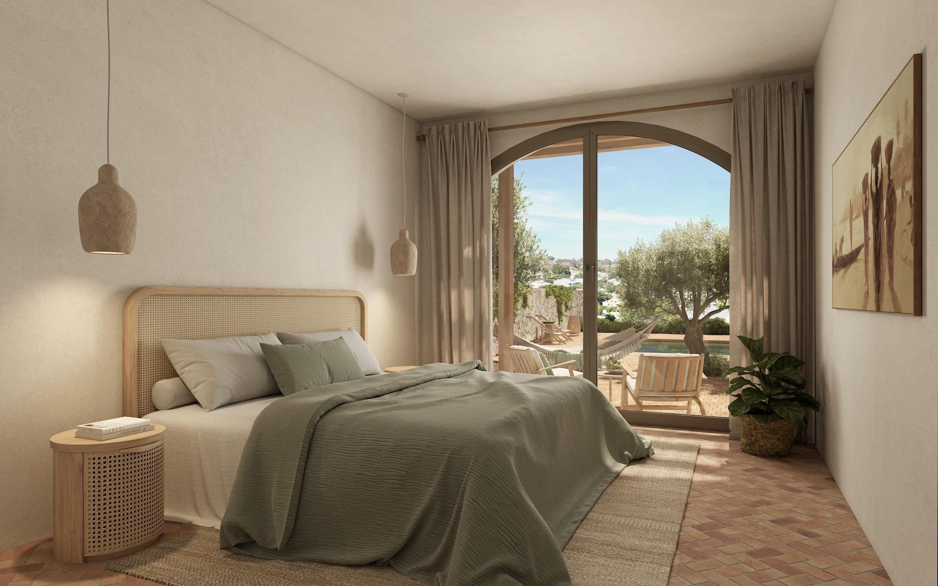 Villa de diseño en Benissa a 800m de La Fustera — 4 dorm. y piscina