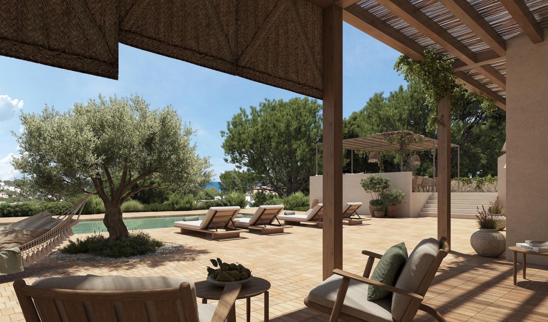 Villa de diseño en Benissa a 800m de La Fustera — 4 dorm. y piscina