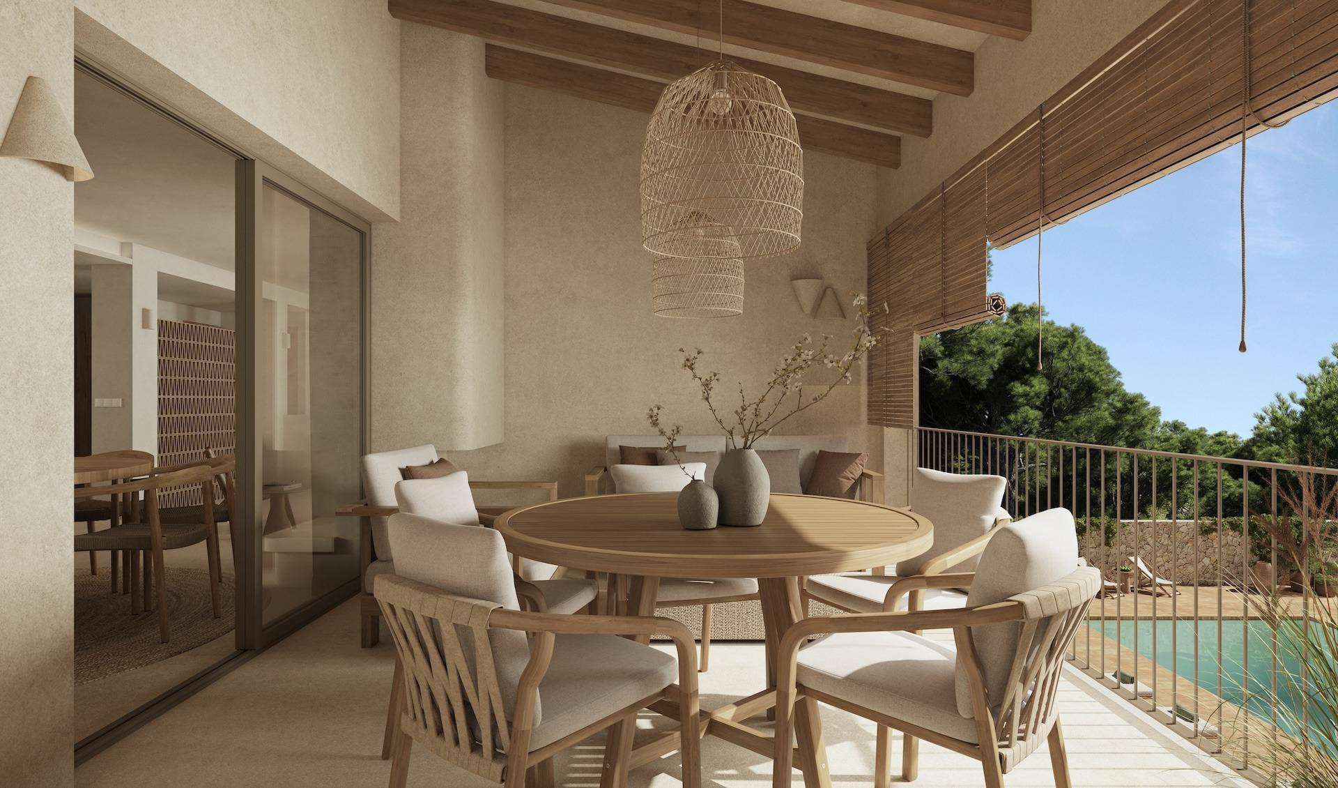 Villa de diseño en Benissa a 800m de La Fustera — 4 dorm. y piscina