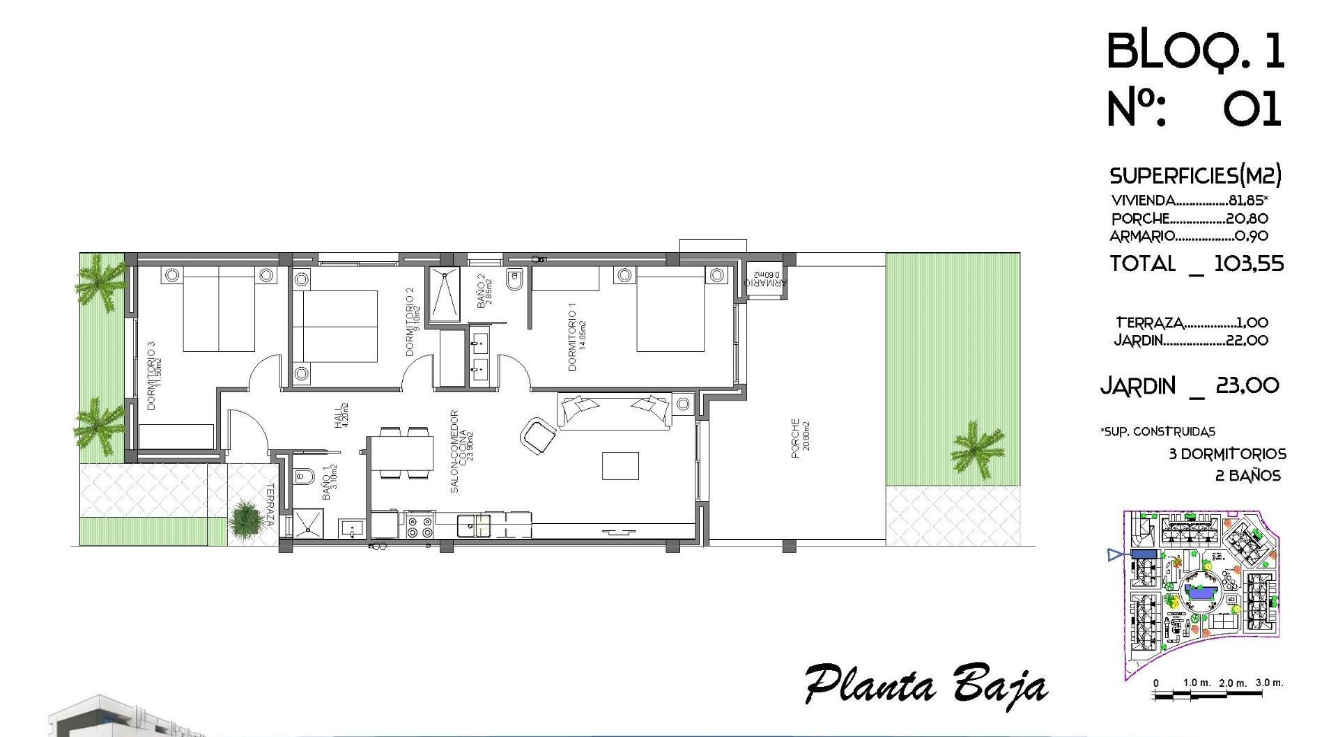 Apartamento de obra nueva con piscina privada y vistas a la Laguna en Guardamar