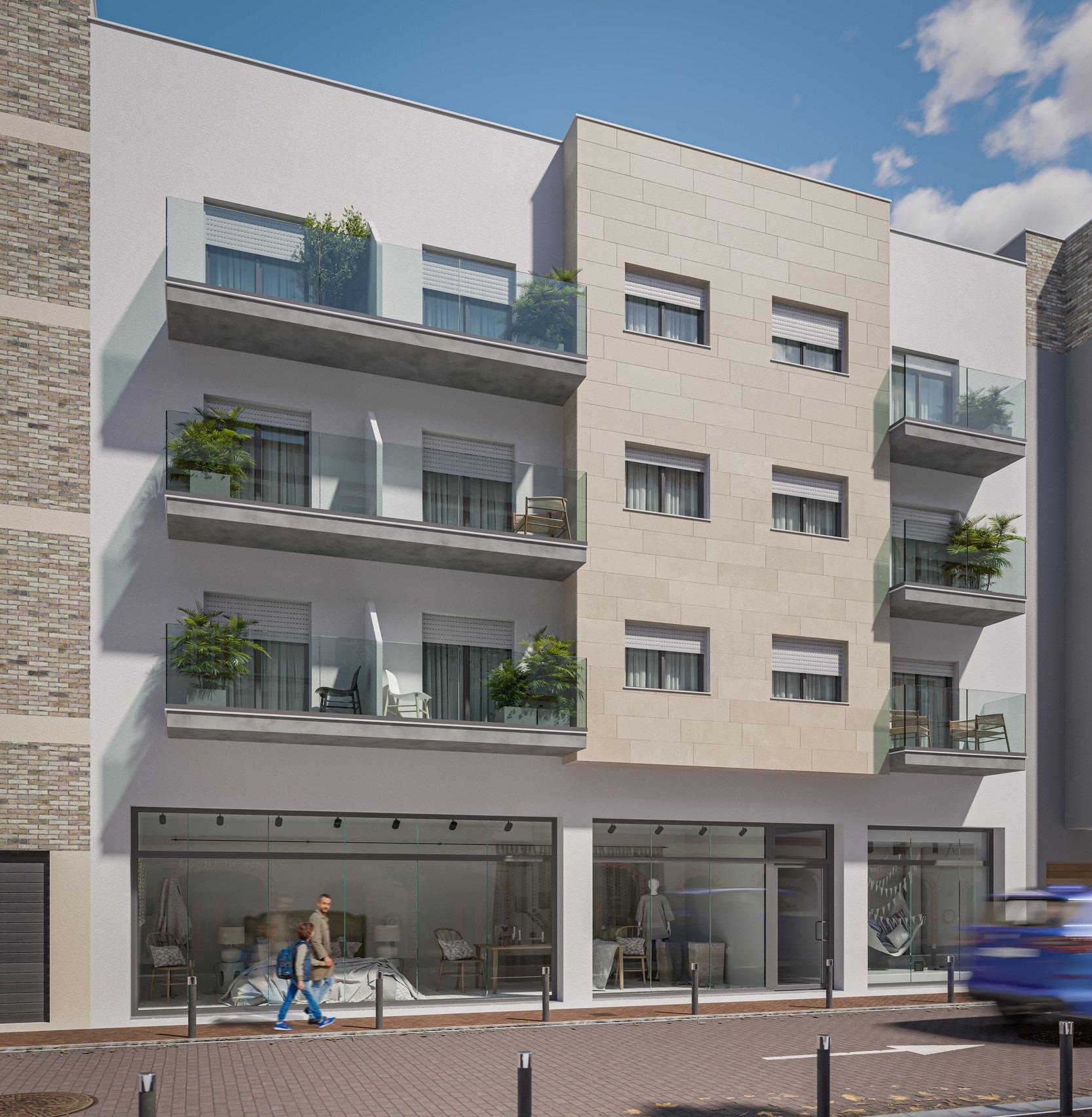 Apartamento obra nueva a 200m de la playa en Puerto de Mazarrón - 2 dorm.