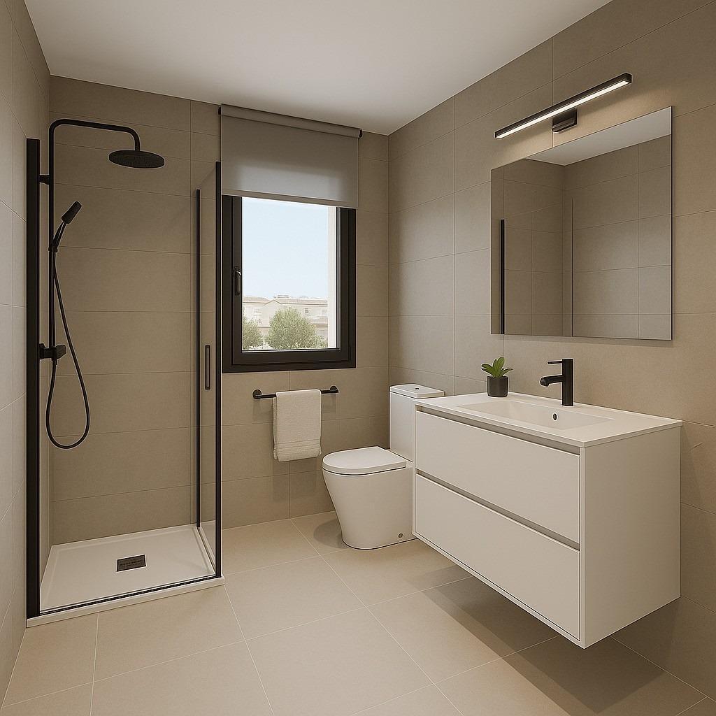 Apartamento obra nueva a 200m de la playa en Puerto de Mazarrón - 2 dorm.