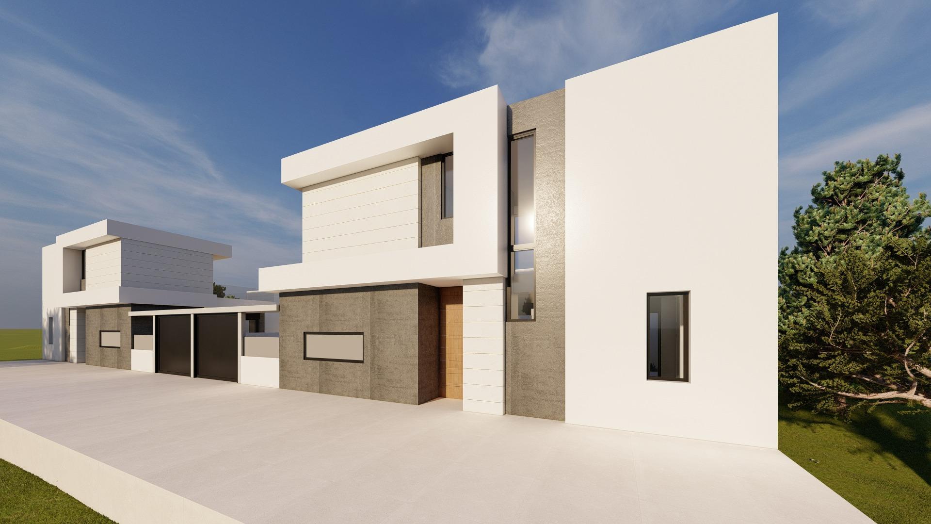Villa de obra nueva con piscina privada en Pilar de la Horadada — 3 dorm.