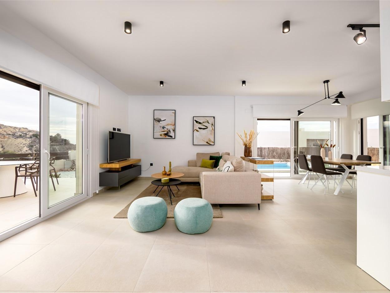 Villa de lujo con piscina y vistas al mar en Finestrat — 3 dorm. y 457m² parcela