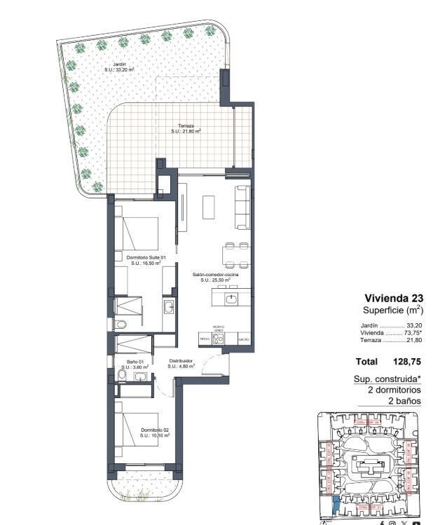 Chalet de obra nueva con piscina privada en Lo Marabú, Ciudad Quesada – 2 dorm.
