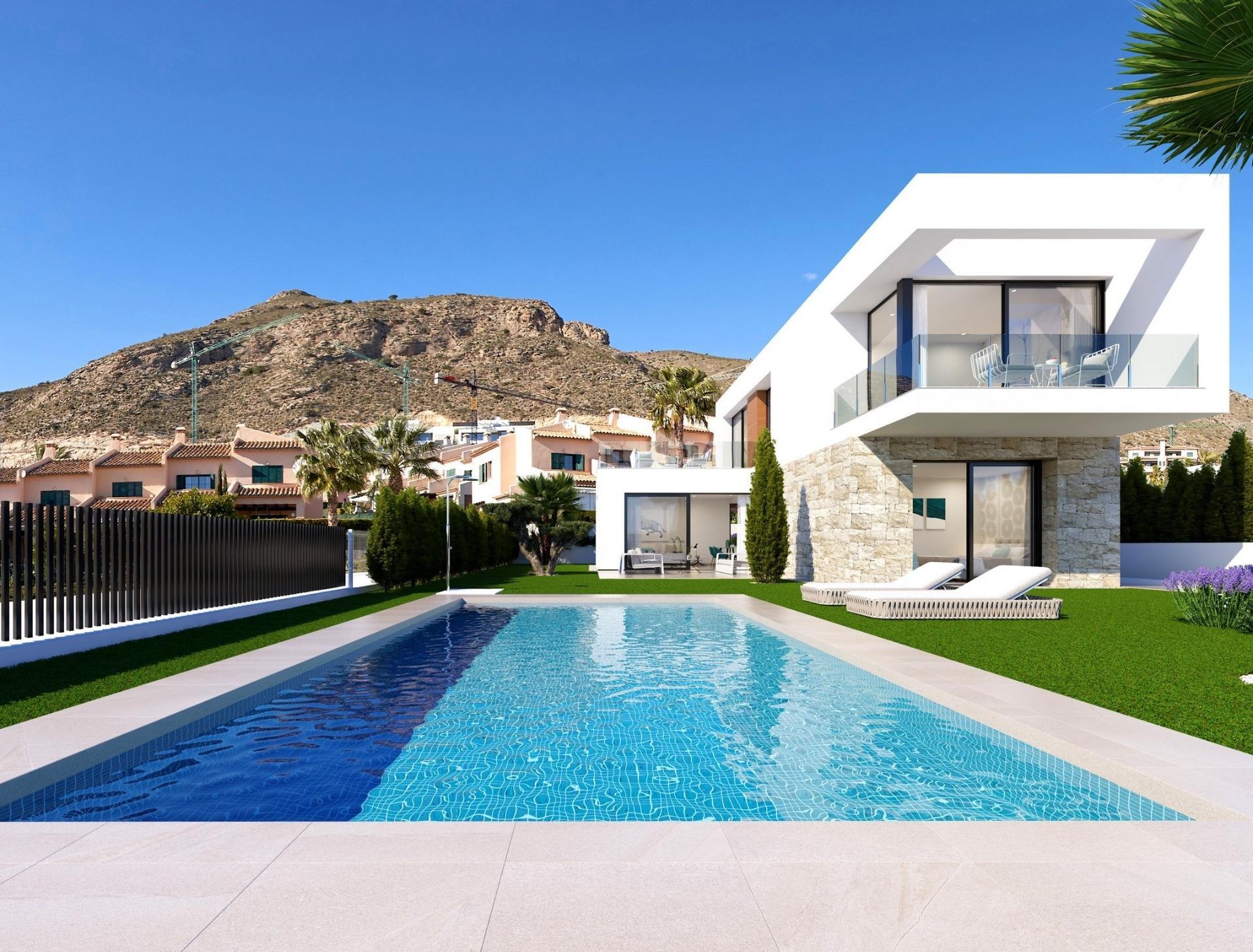 Villa de lujo con domótica y piscina en Sierra Cortina, Finestrat – 4 dorm.