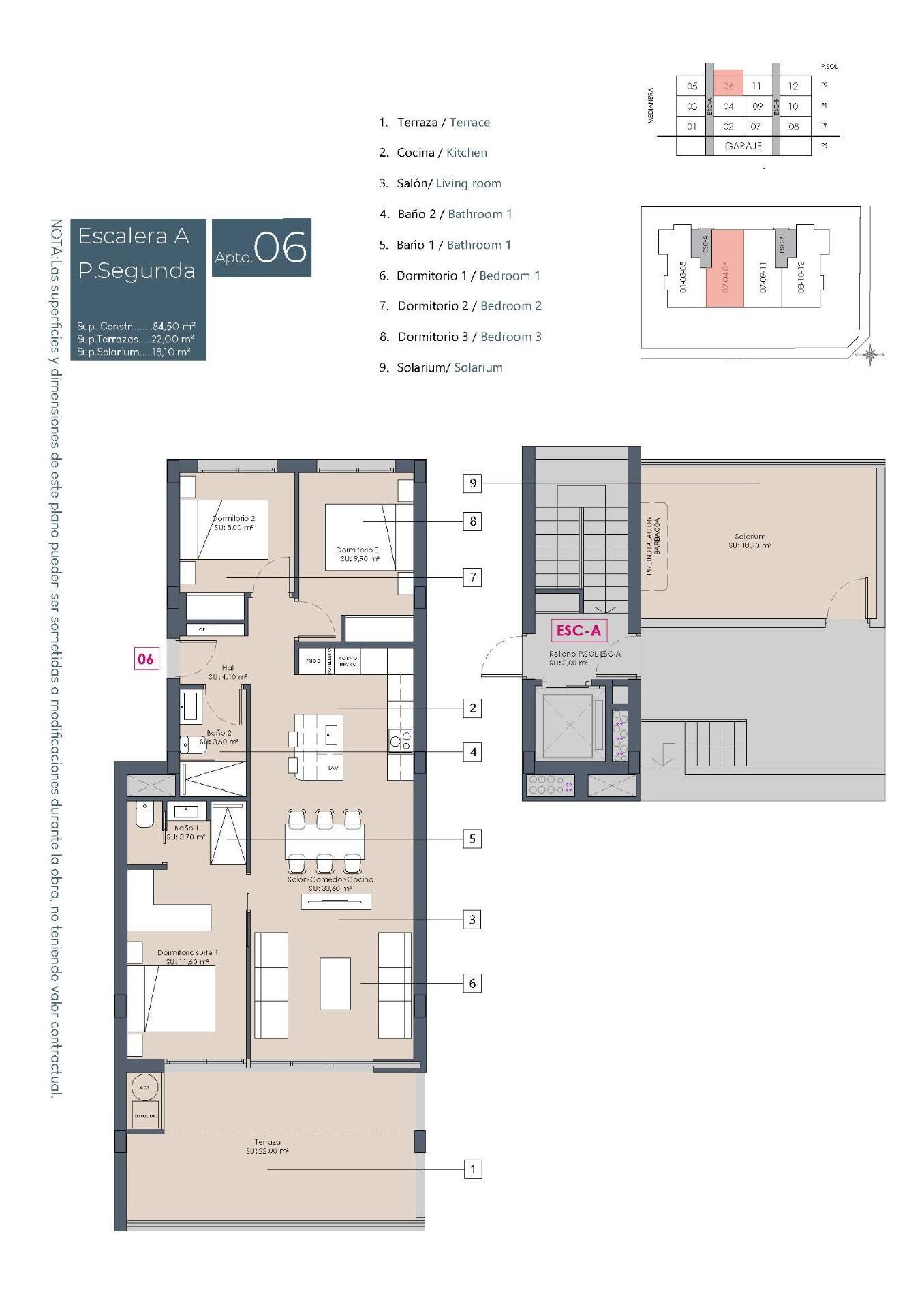 Ático de lujo con piscina privada y solárium en Benijofar — 3 dorm. y 2 baños