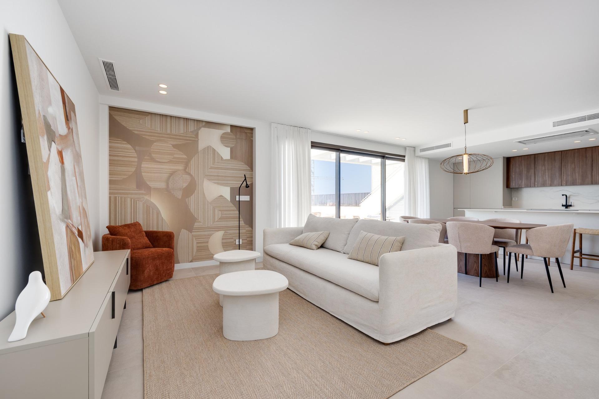 Villa de obra nueva en Mutxamel con piscina privada y vistas al mar - 3 Dorm.