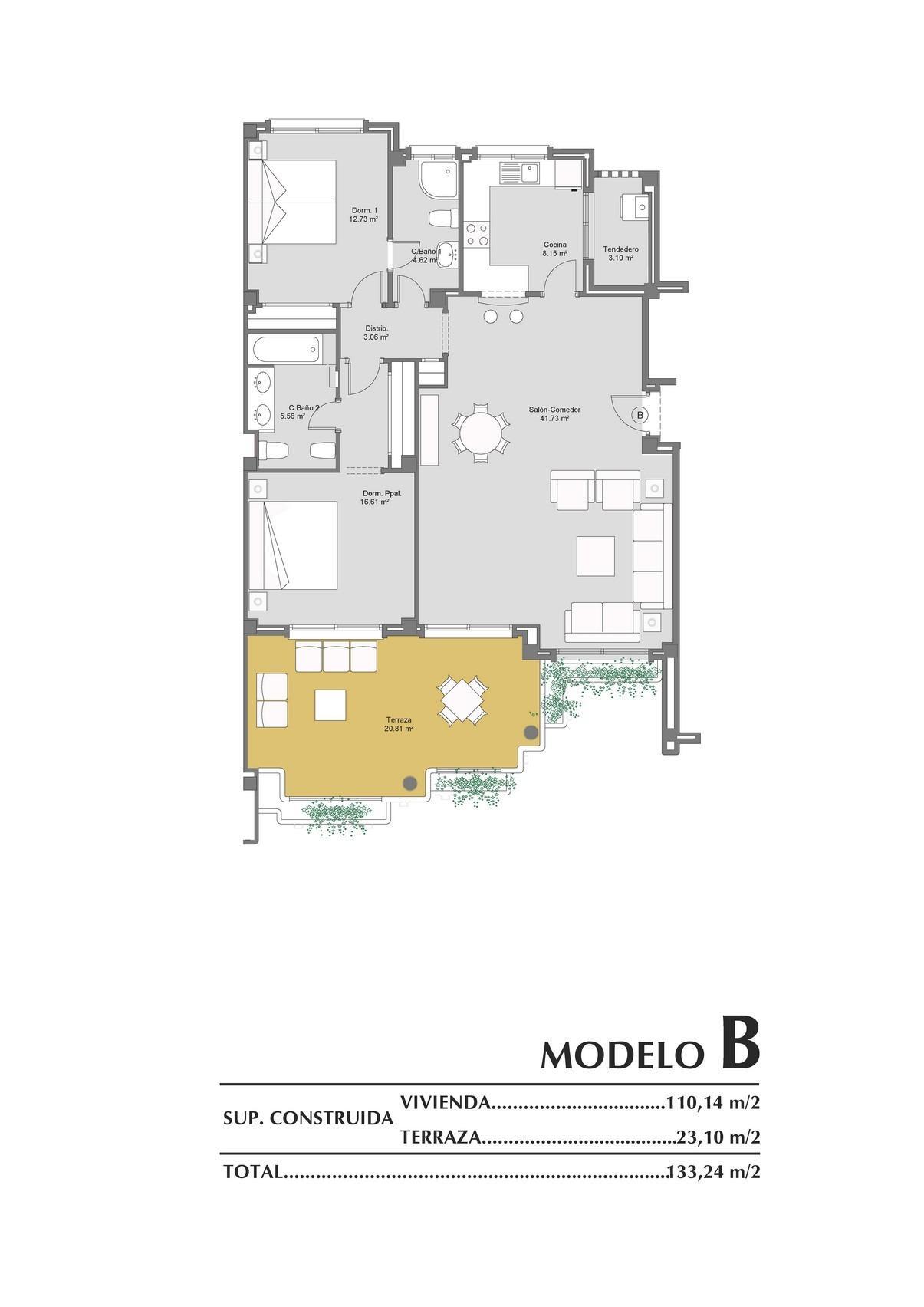 Apartamento de obra nueva con piscina privada en Lomas de Campoamor - 2 dorm.