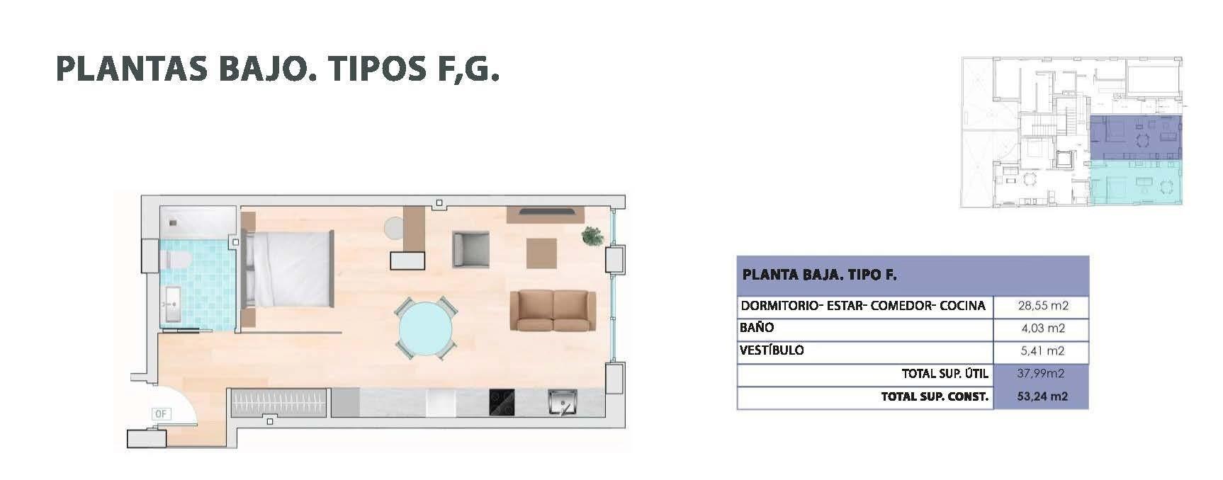 Obra nueva en Guardamar: Apartamento con piscina en la azotea a 600m del mar