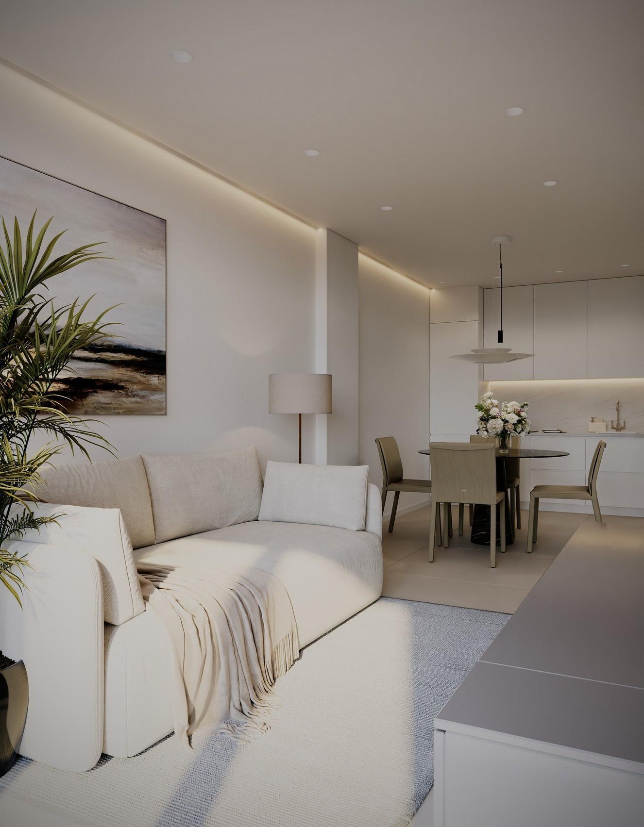 Obra nueva en Guardamar: Apartamento con piscina en la azotea a 600m del mar