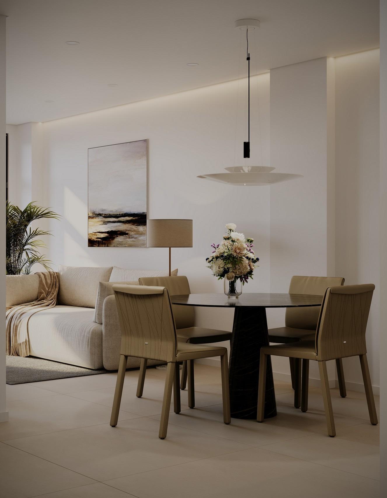 Apartamento de obra nueva con piscina en la azotea en Guardamar — 600m playa