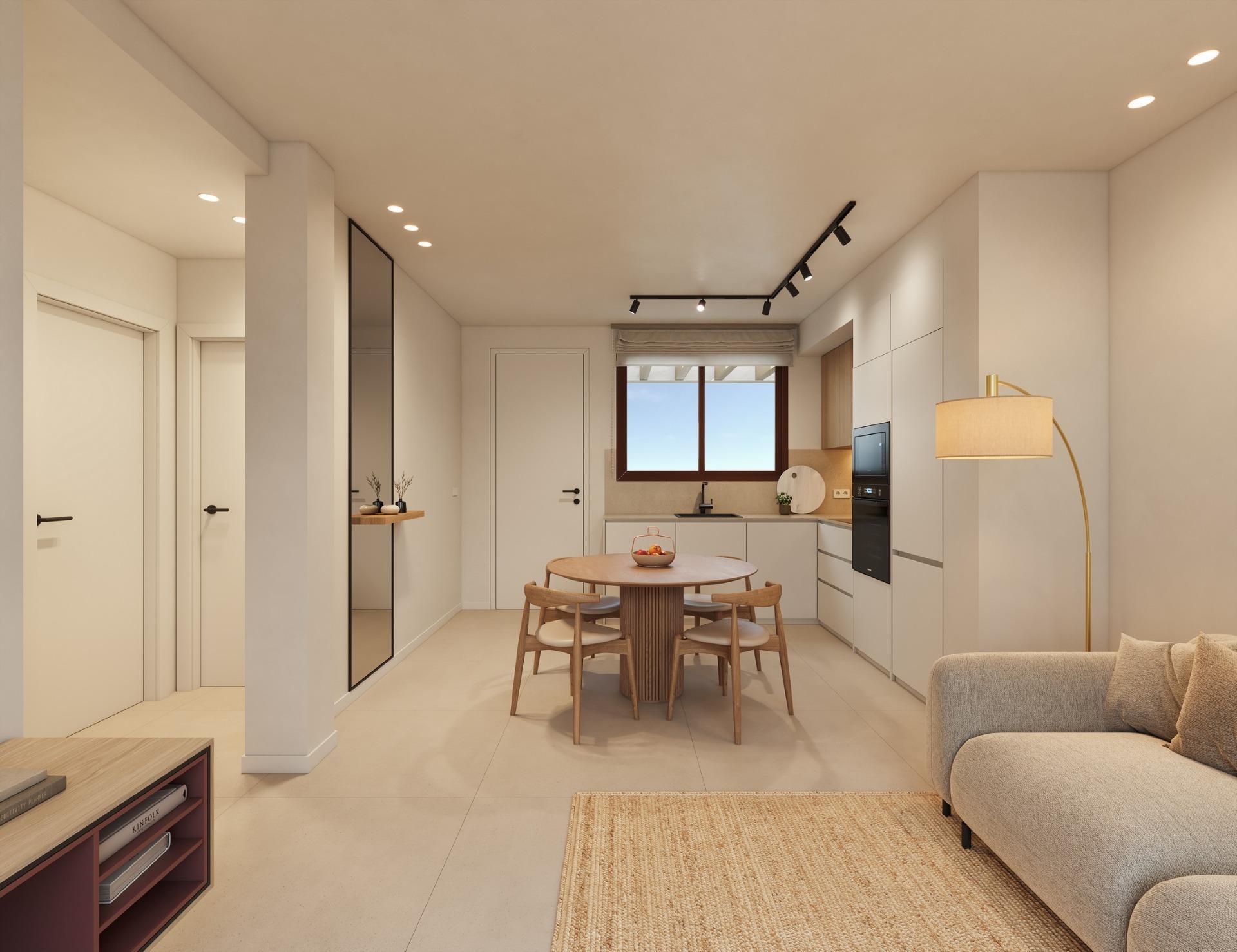Chalet de obra nueva con piscina privada en San Pedro del Pinatar — 2 dorm.