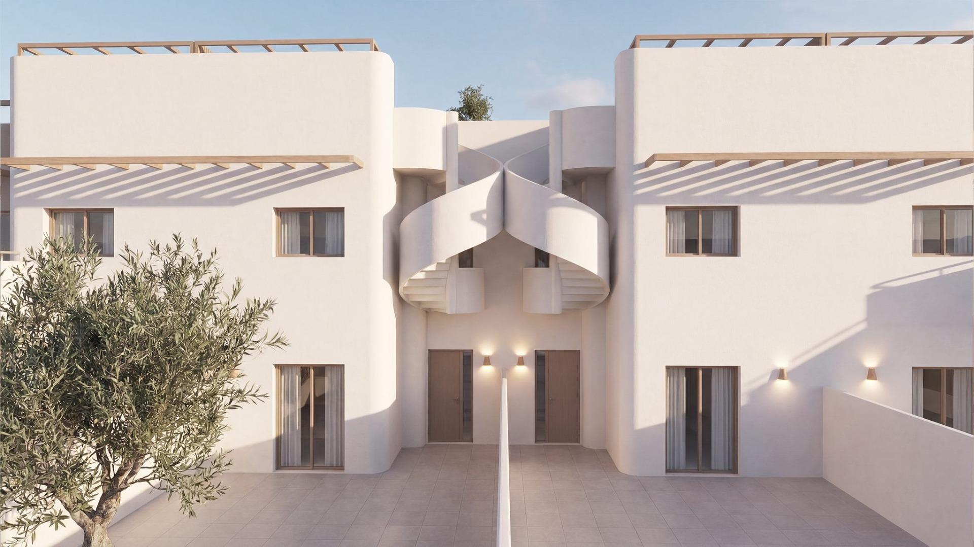 Chalet de obra nueva con piscina privada en Pilar de la Horadada — 2 hab.