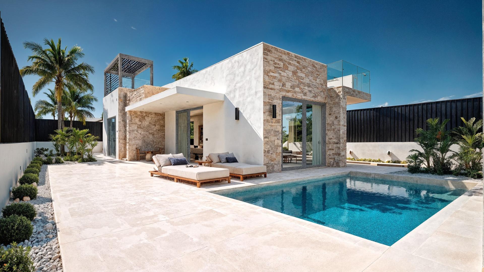 Villa de lujo en Los Alcázares con piscina privada y solárium de 100 m²