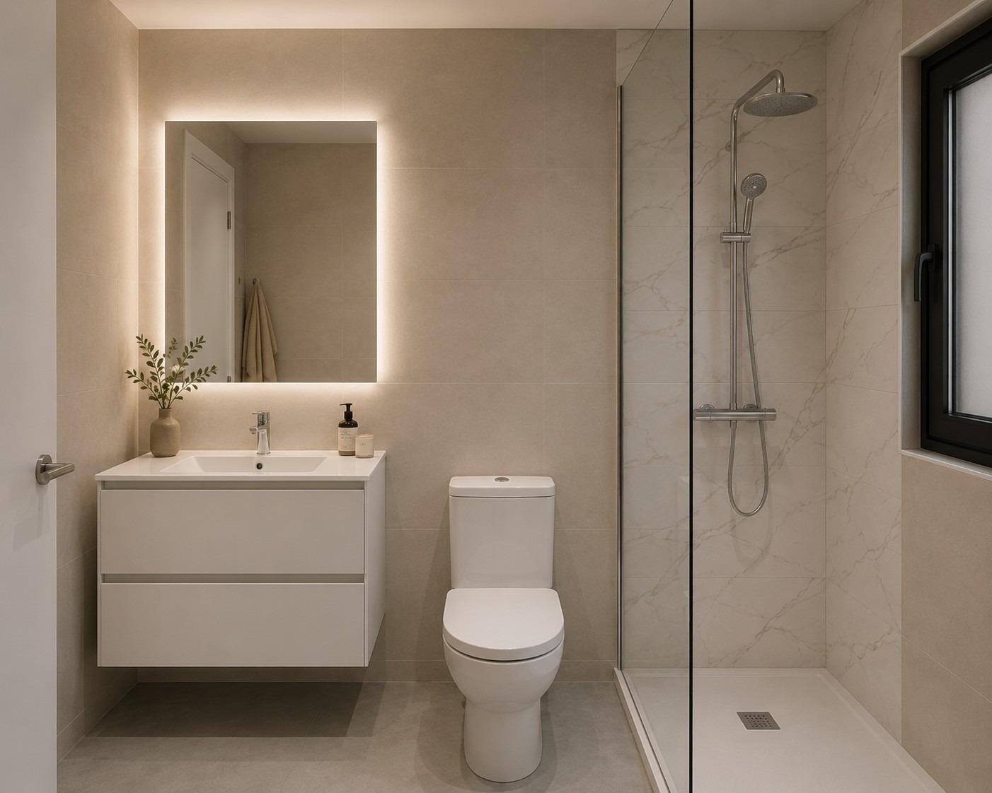 Piso de obra nueva con piscina privada y solárium en Mazarrón Country Club