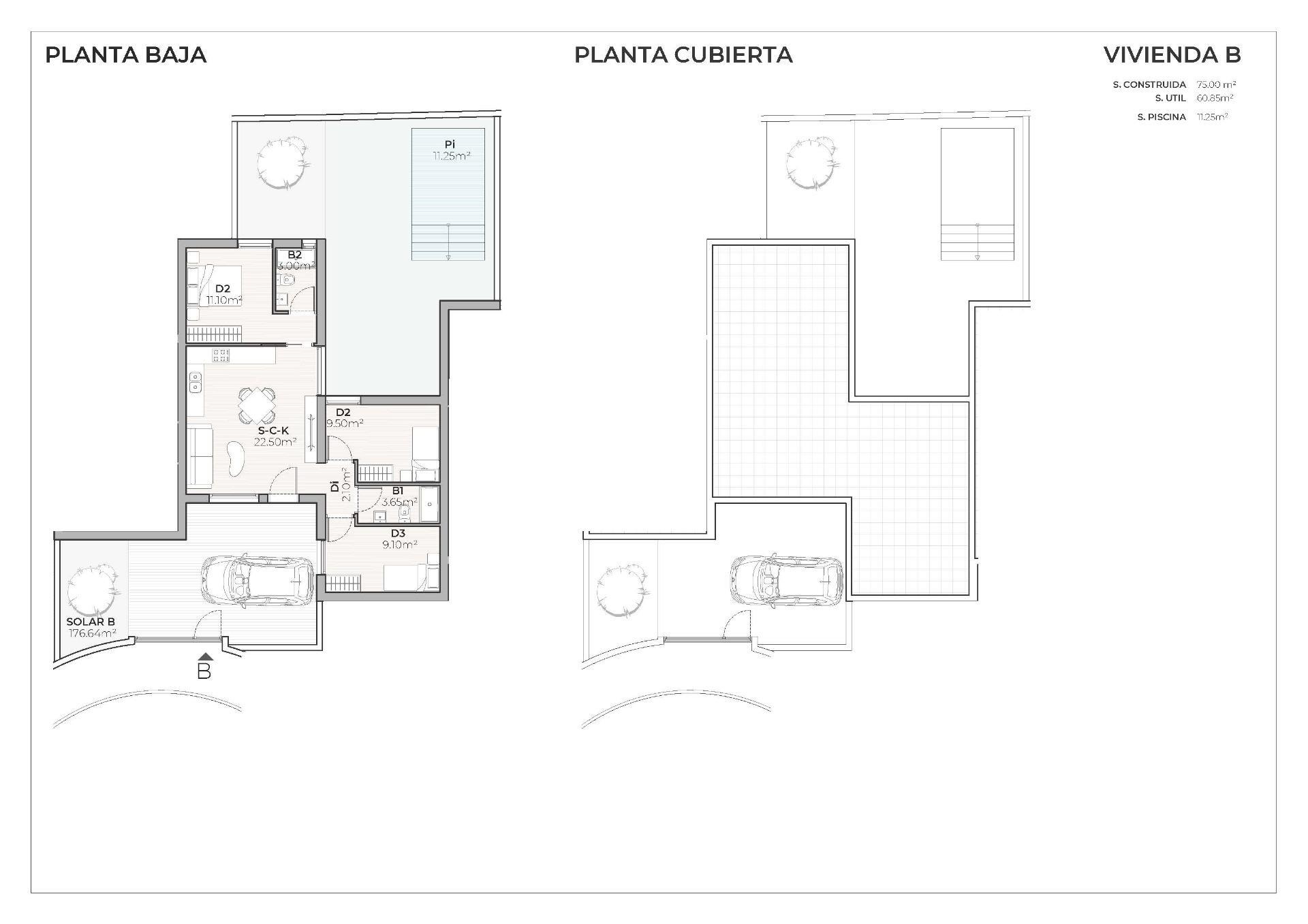 Piso de obra nueva con piscina privada y solárium en Mazarrón Country Club