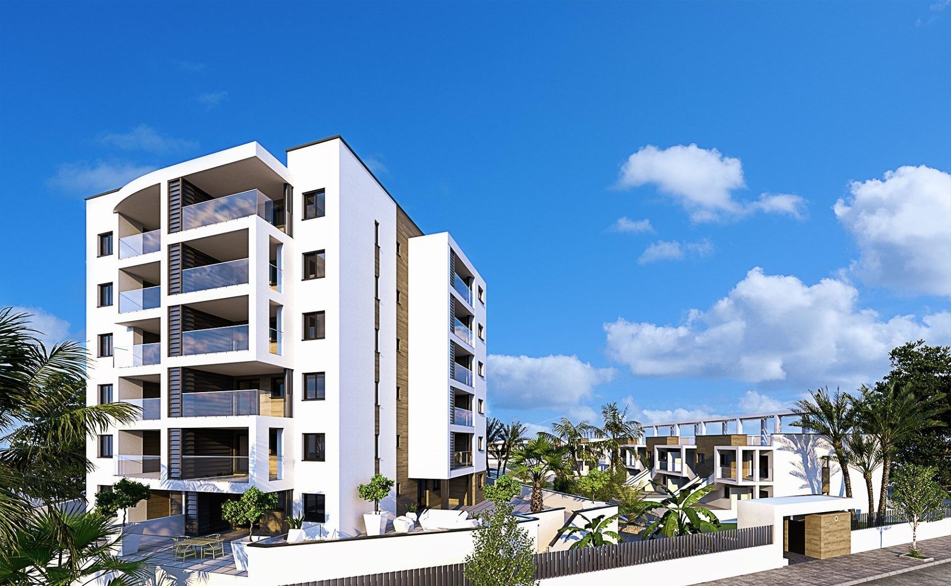 Apartamento de obra nueva con piscina privada en Mil Palmeras — 2 dorm. y 2 baños