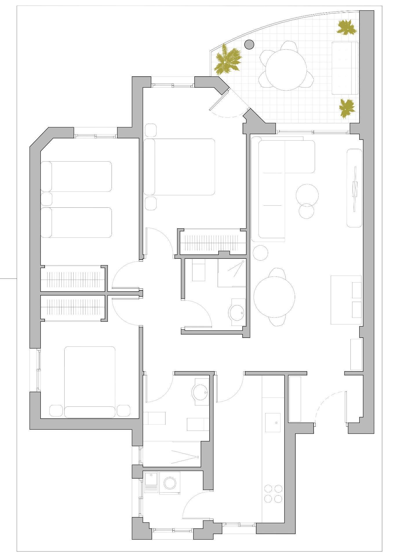 Apartamento con piscina privada y terraza en Dehesa de Campoamor — 3 dorm.